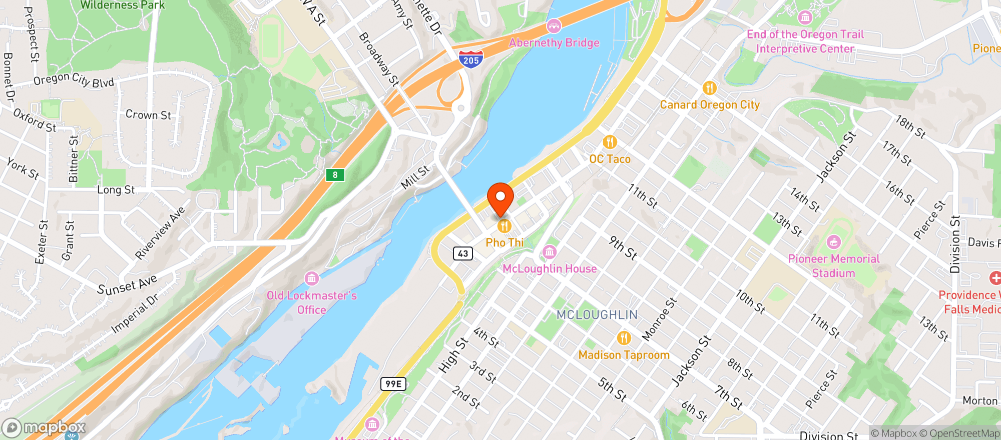 Map showing Floyd's Fine Cannabis - Reed/SE 28th