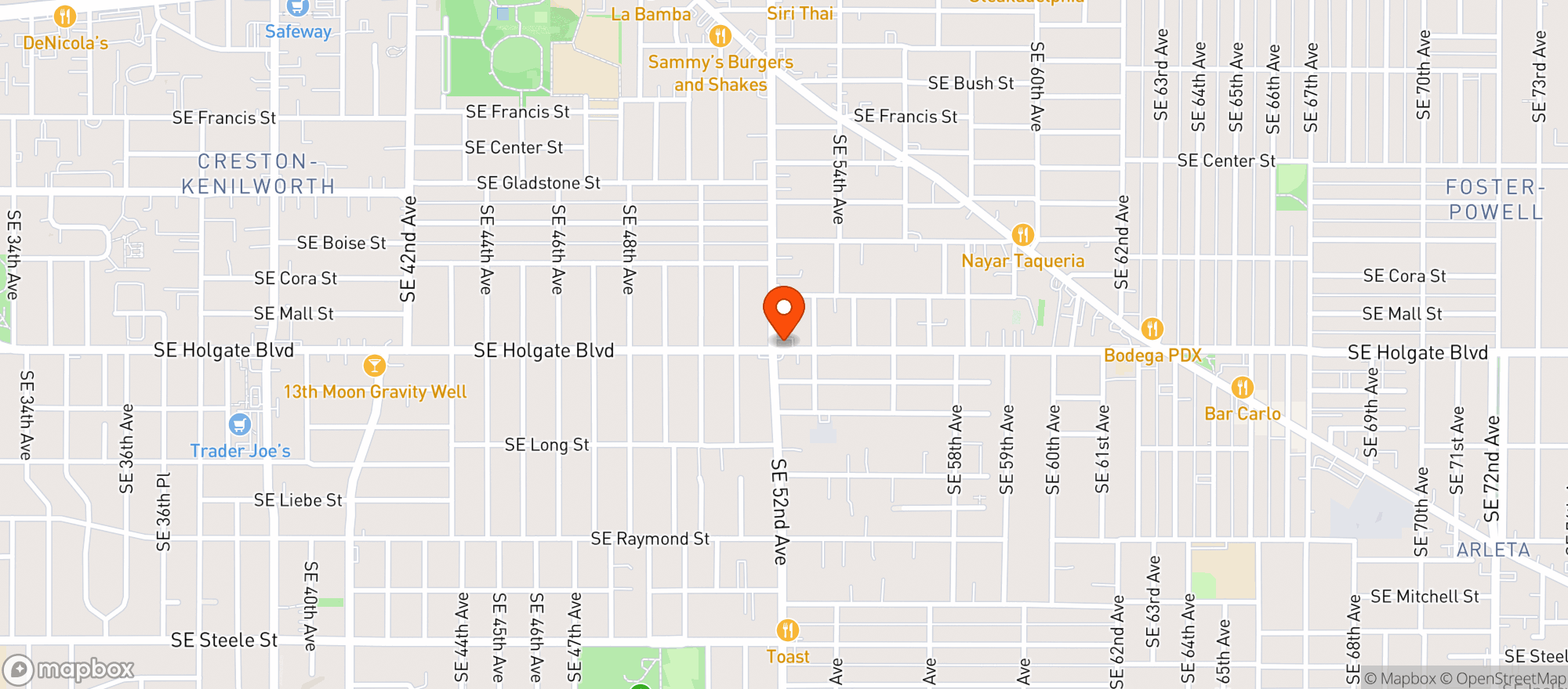 Map showing The Dispensary On 52nd