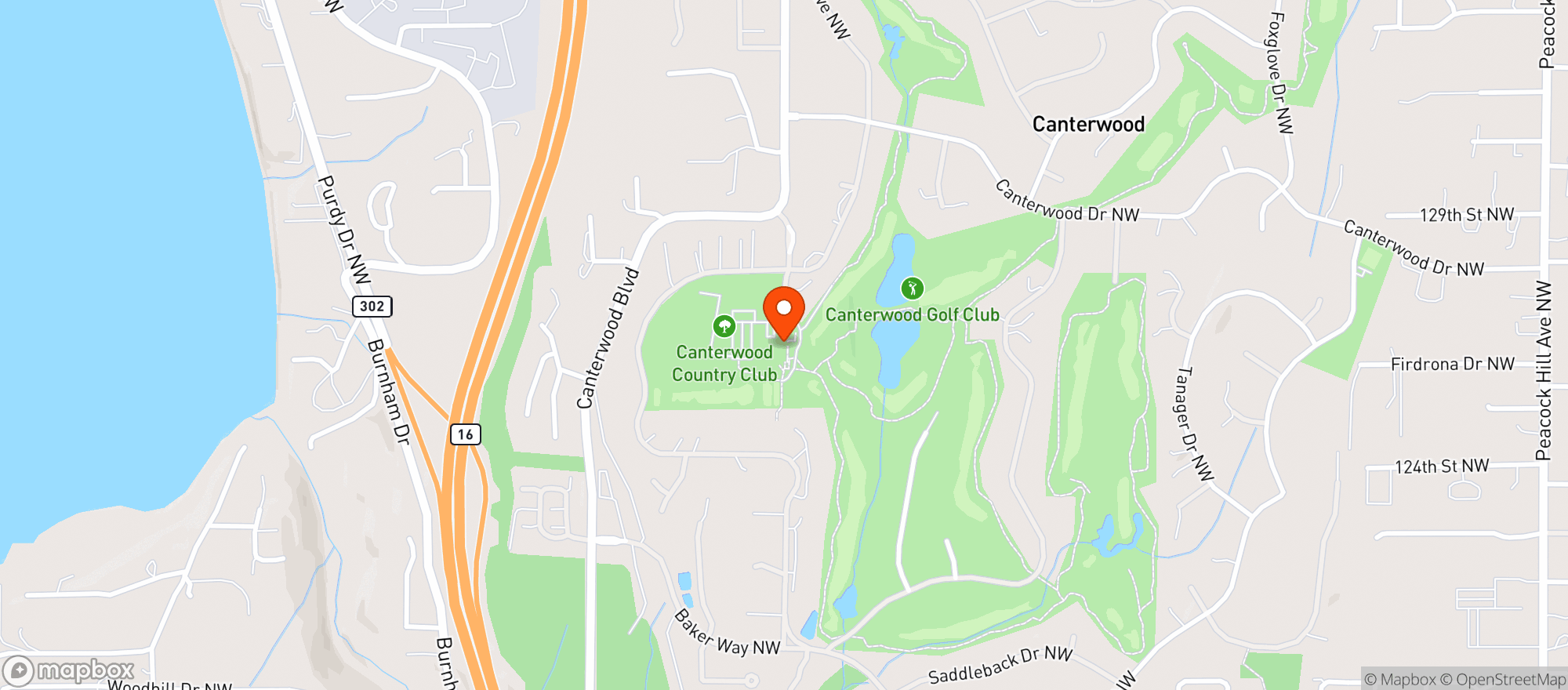 Map showing Canterwood Golf & Count #2602