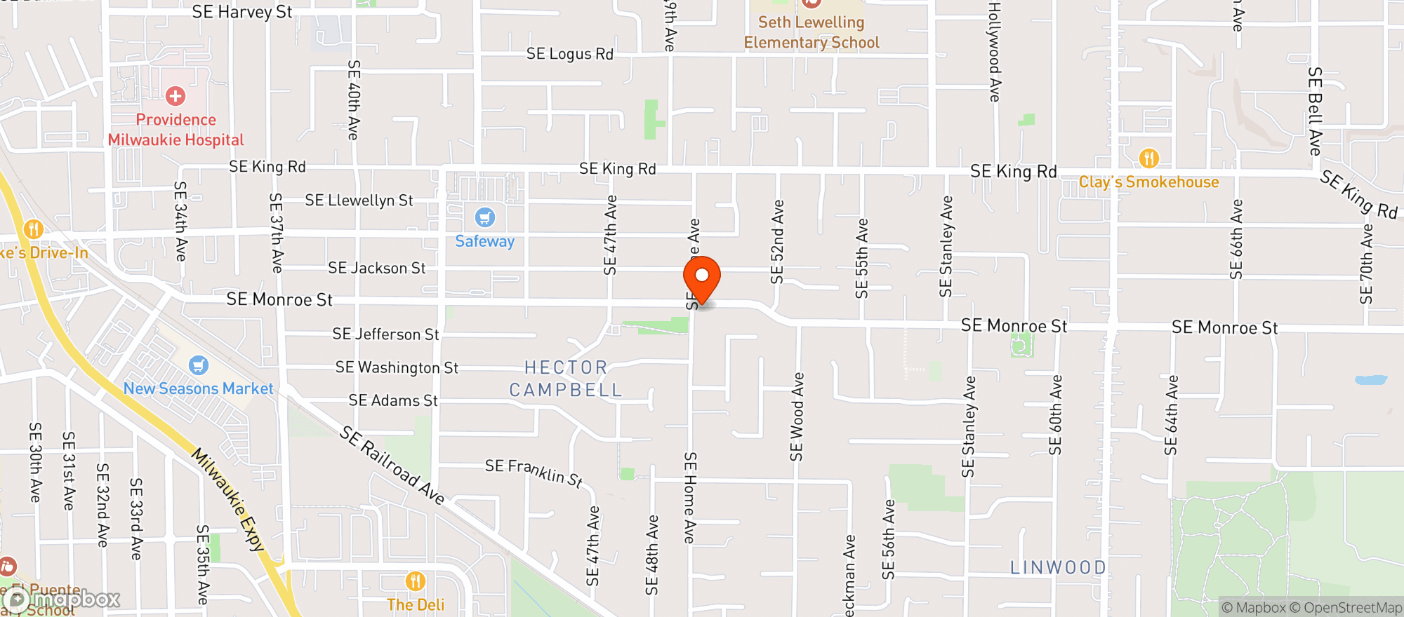 Map showing Sunny Corner Market