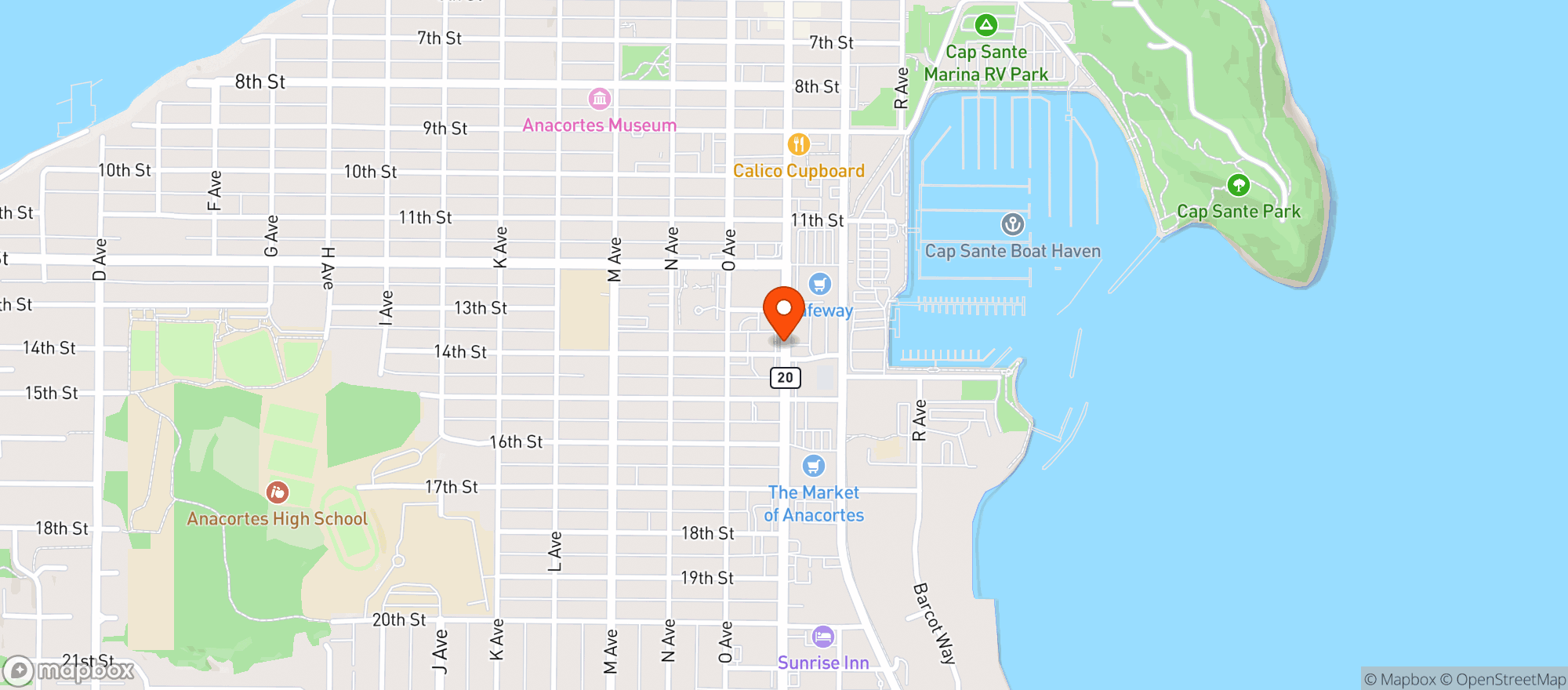 Map showing Shell