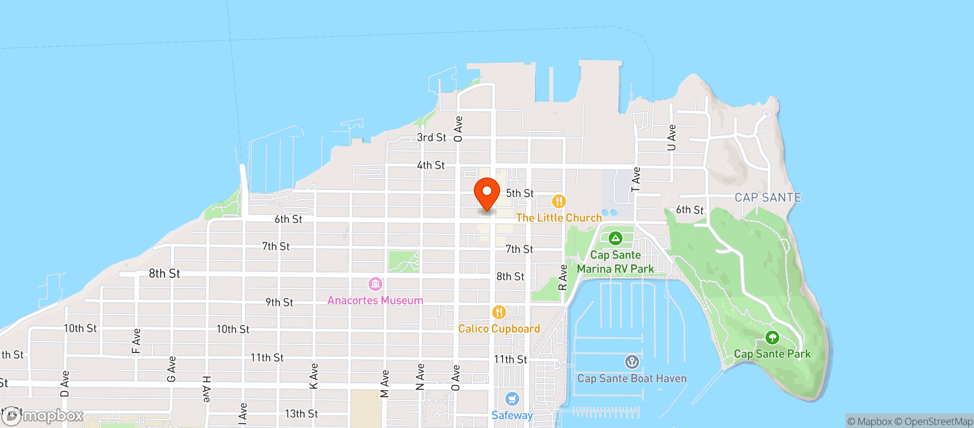 Map showing Pelican Bay Books & Coffeehouse