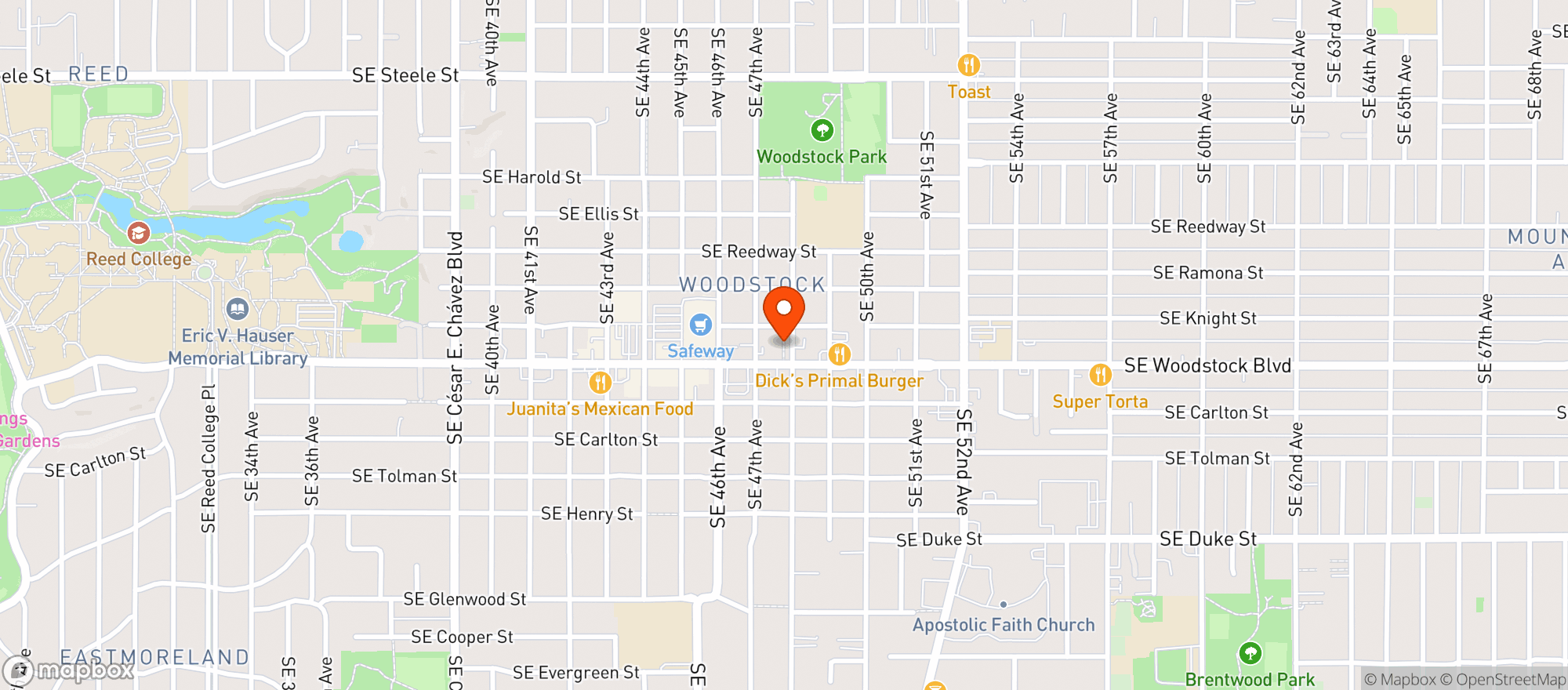 Map showing The Heist