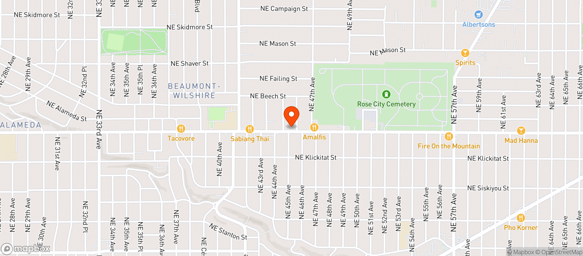 Map showing Prince Coffee