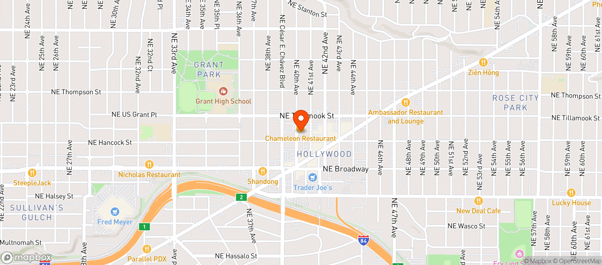 Map showing Sensible Cannabis Company - Portland