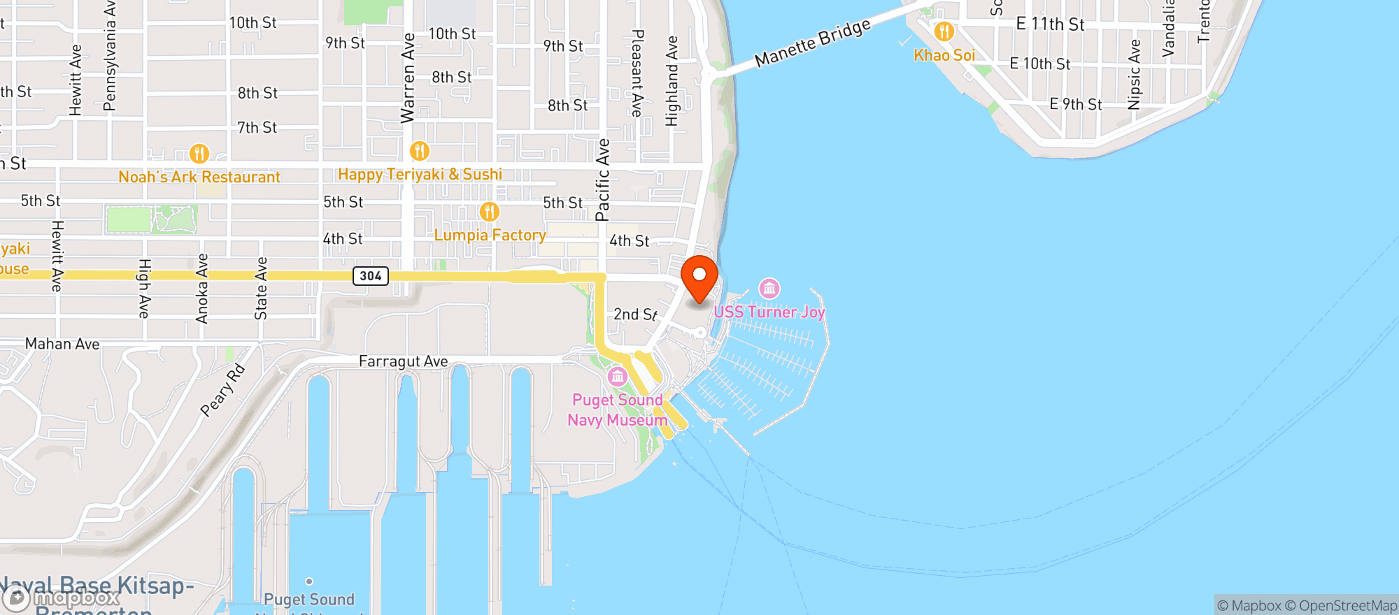 Map showing The Market At Marina Square