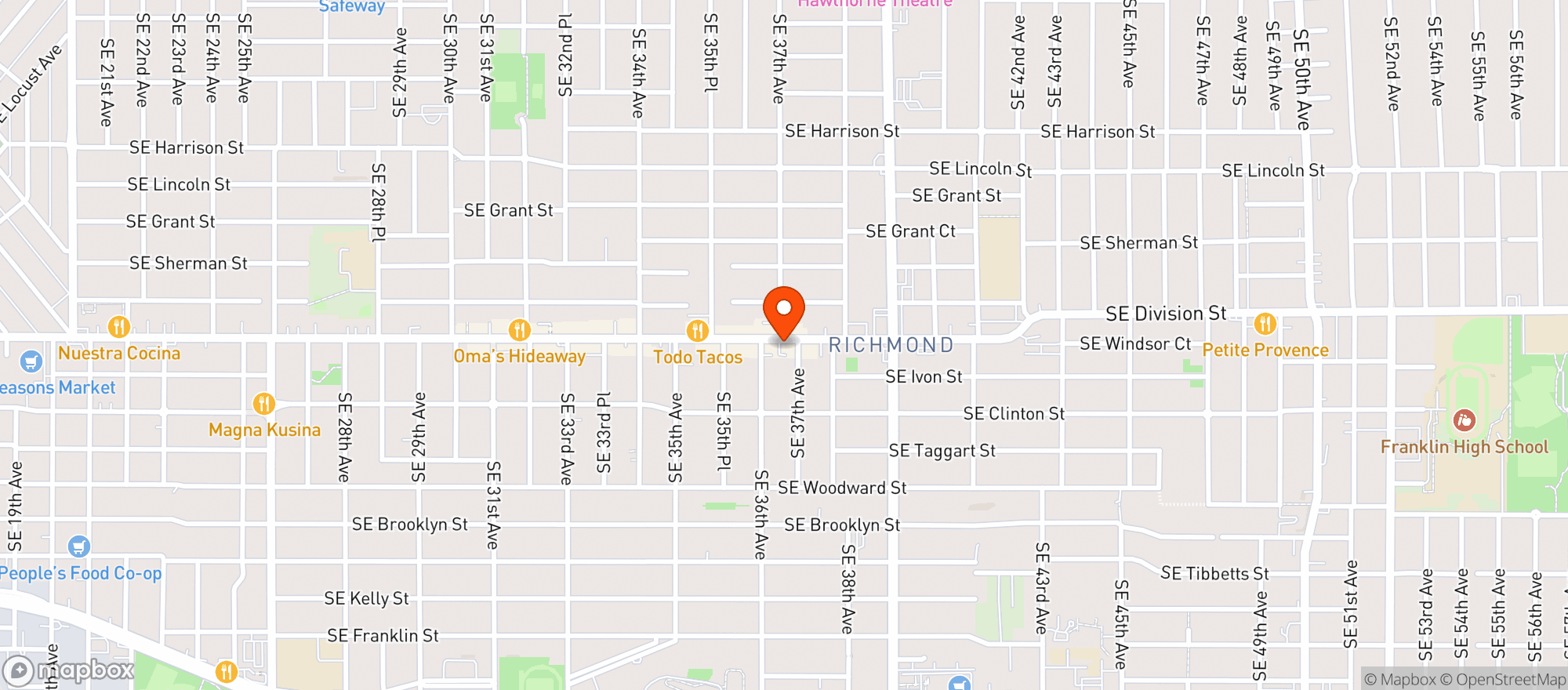 Map showing Someday Bar