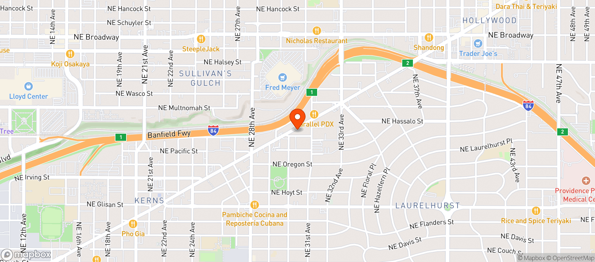 Map showing Hollywood Liquor Store