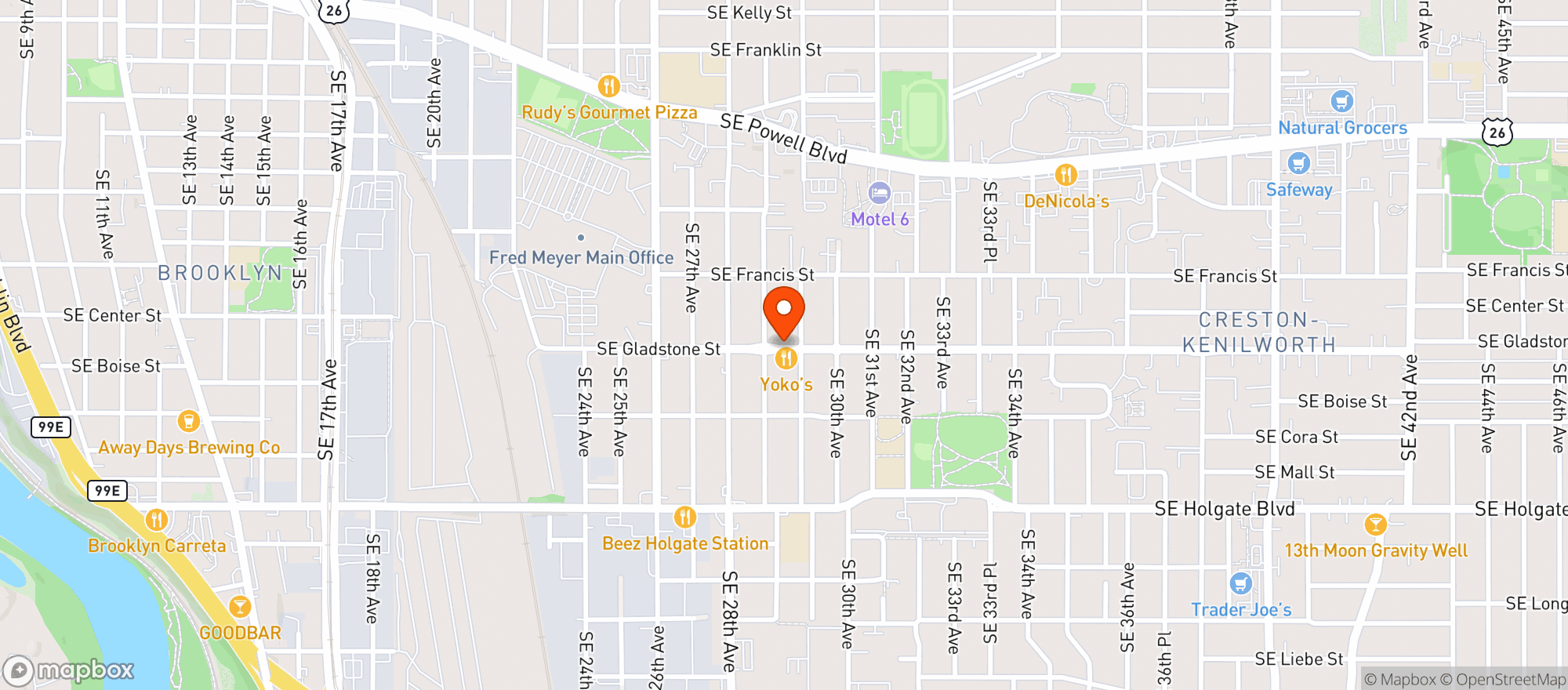 Map showing Ship Ahoy Tavern