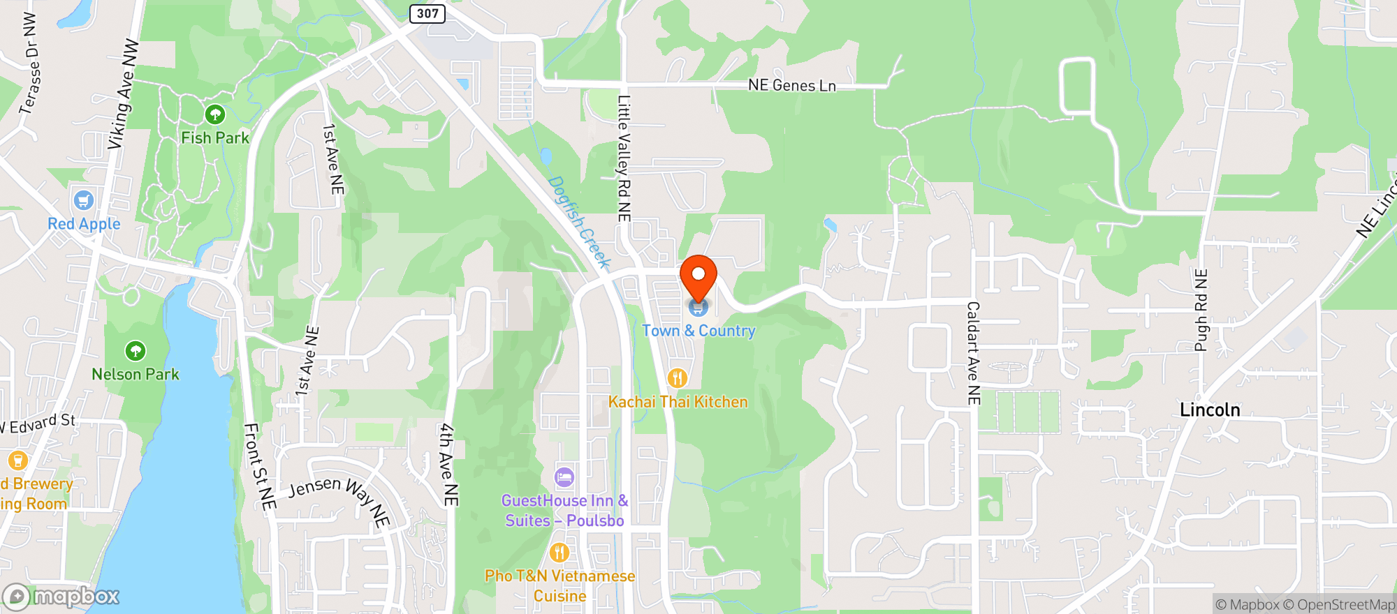 Map showing Central Market | Poulsbo