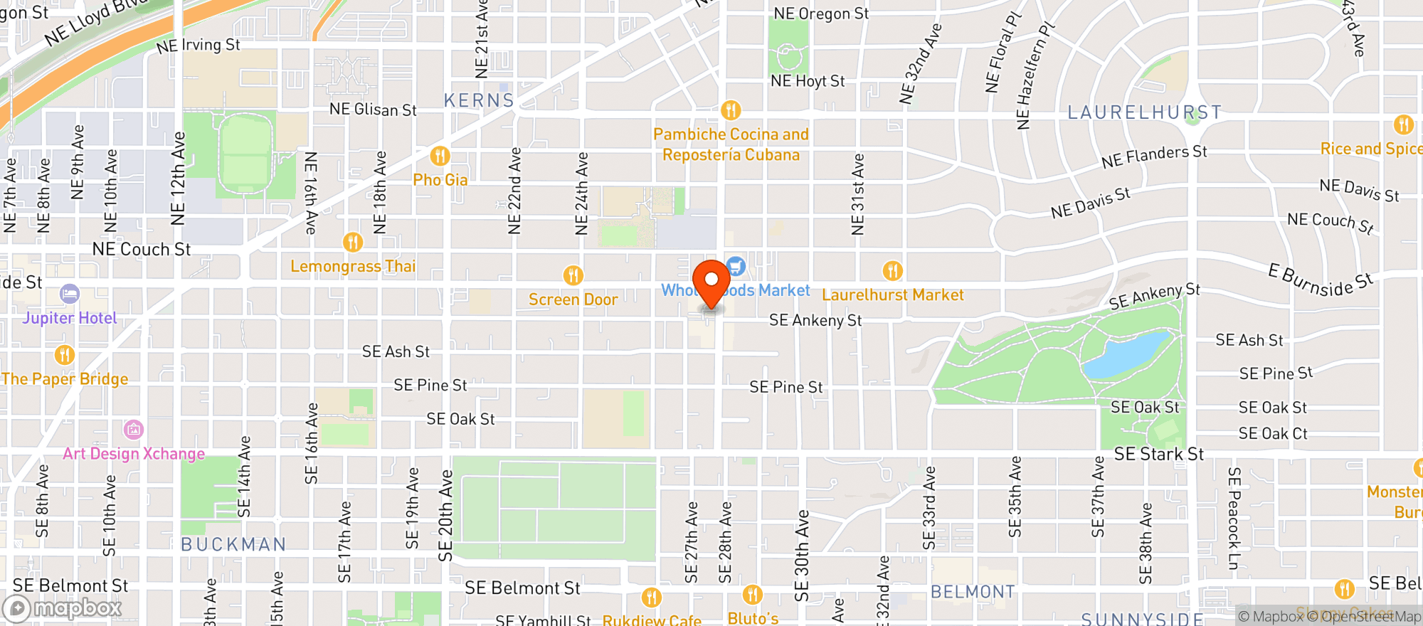 Map showing Moonshot Tavern