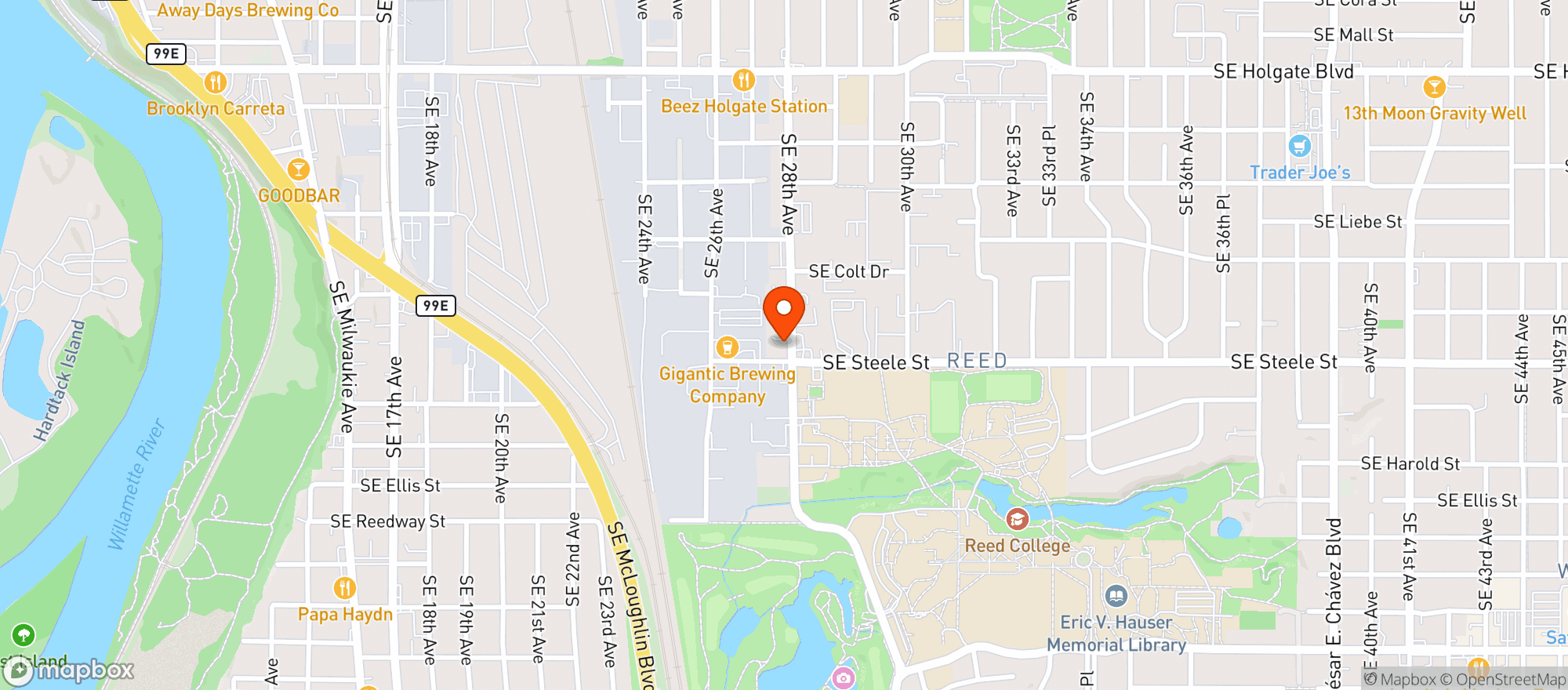 Map showing Going Green Grand Ronde