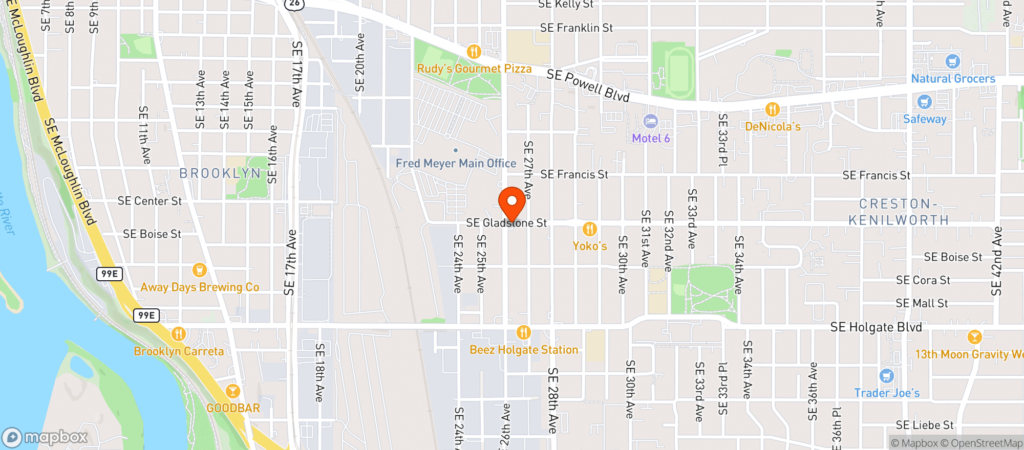 Map showing Go2 Bodega