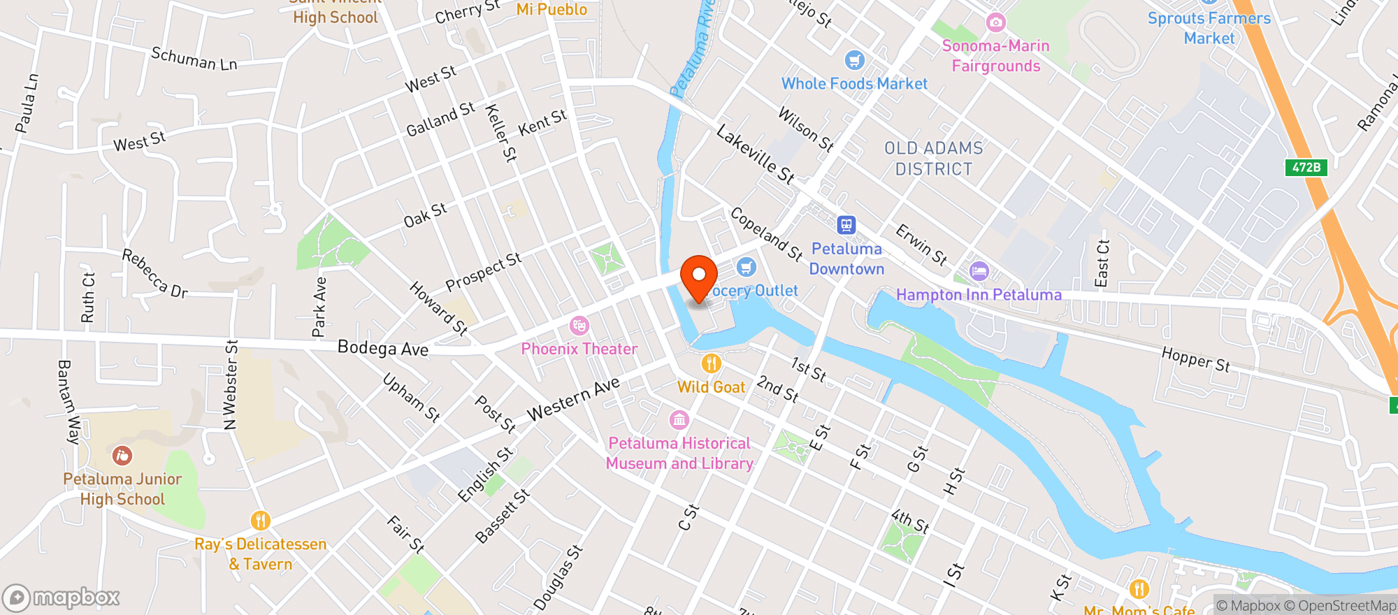 Map showing Paradise Sushi & Grill