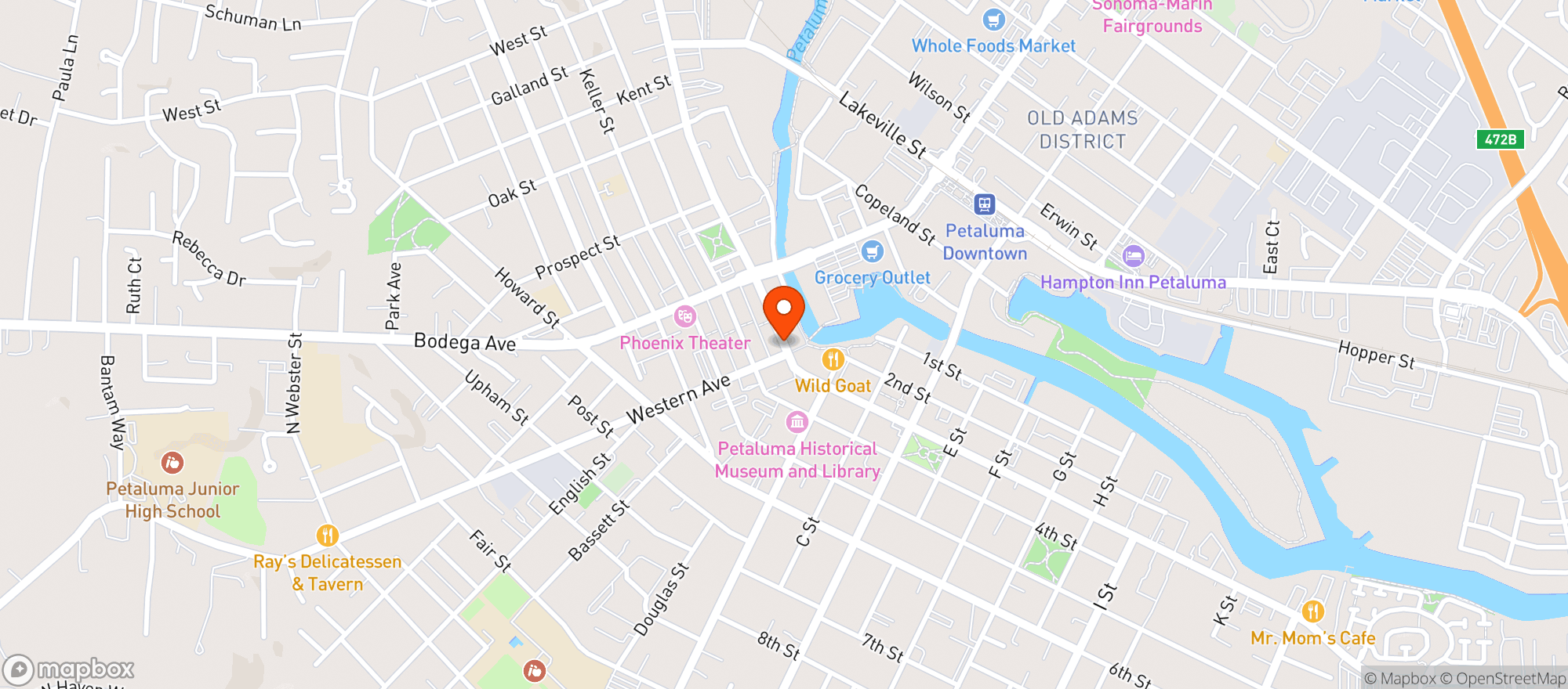 Map showing Gales Central Club