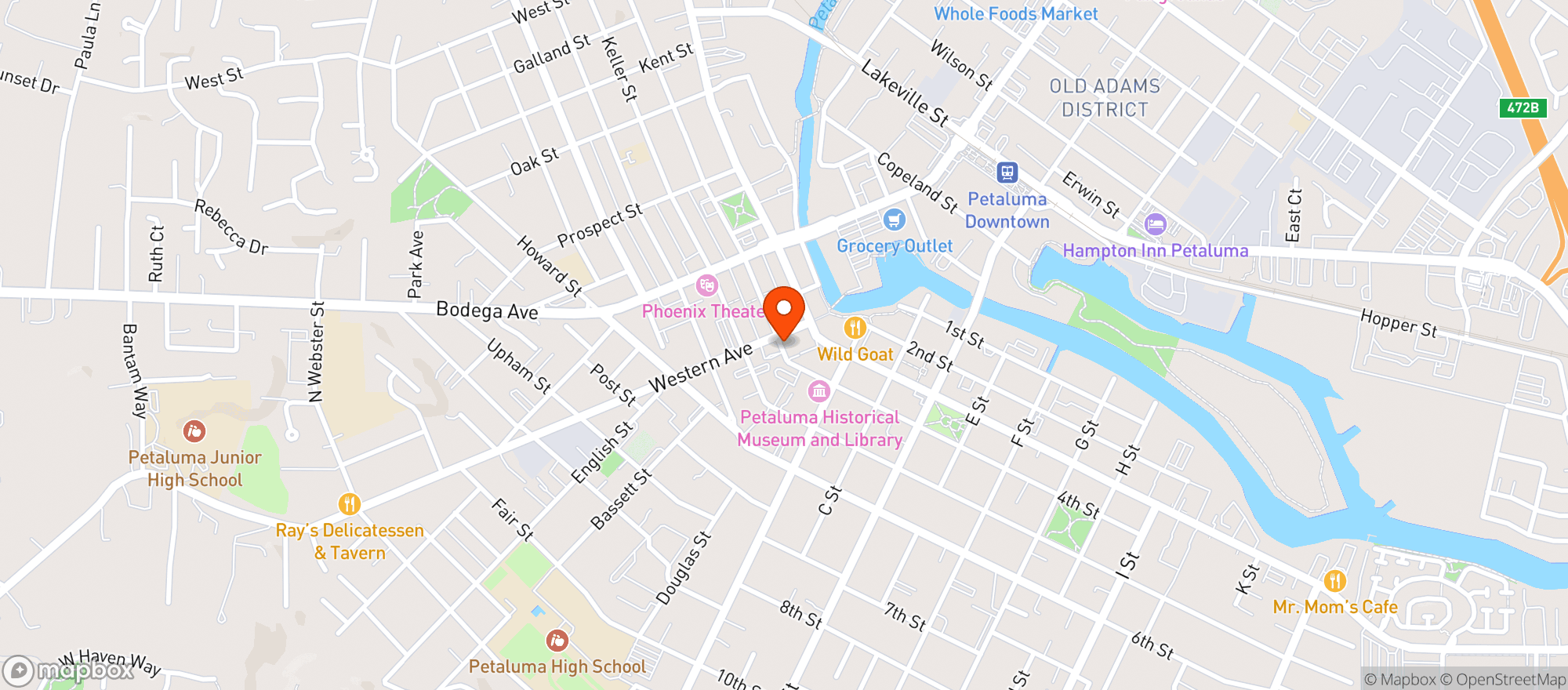 Map showing Brixx Pizzeria