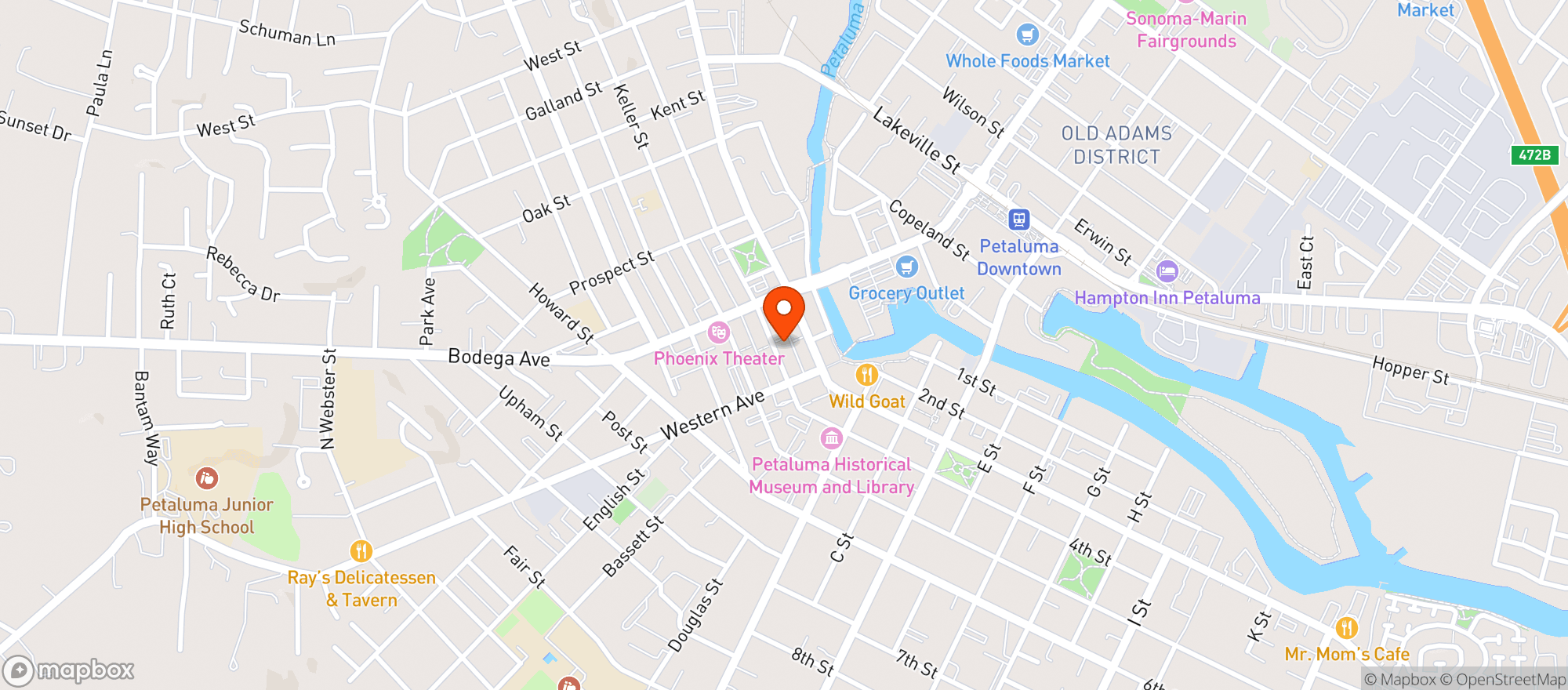 Map showing The Big Easy
