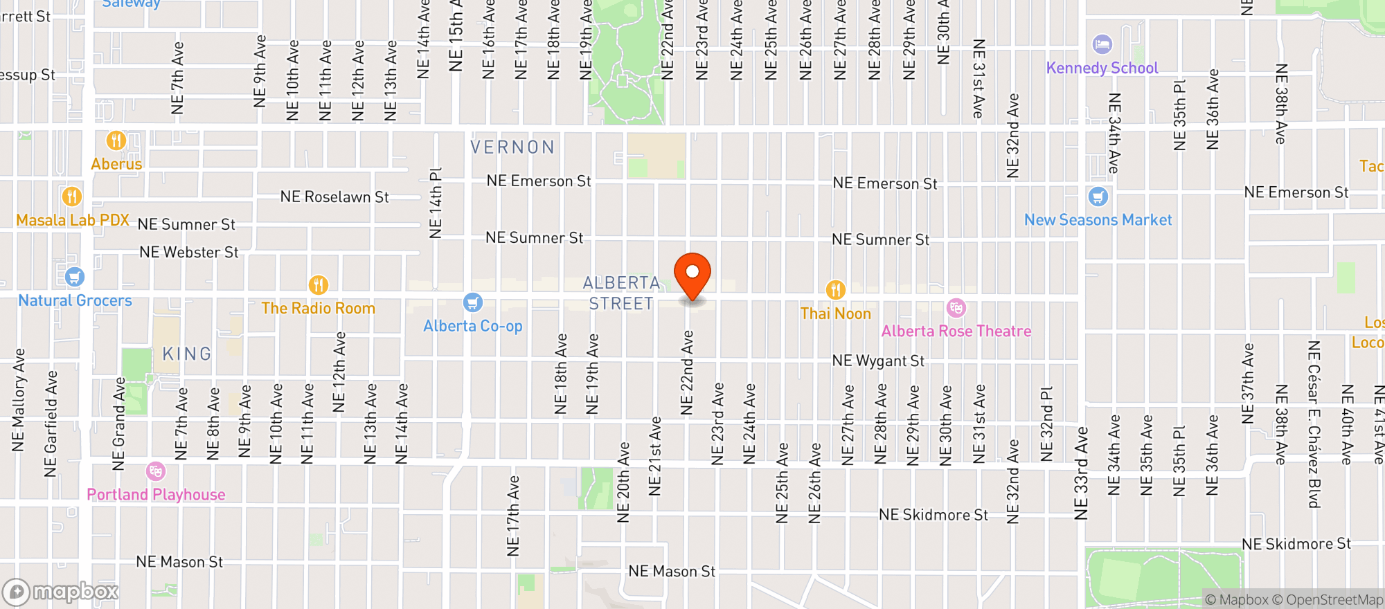 Map showing Great Notion Brewing Alberta