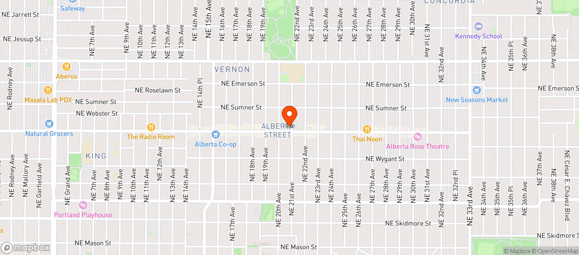 Map showing Bollywood Theater Alberta