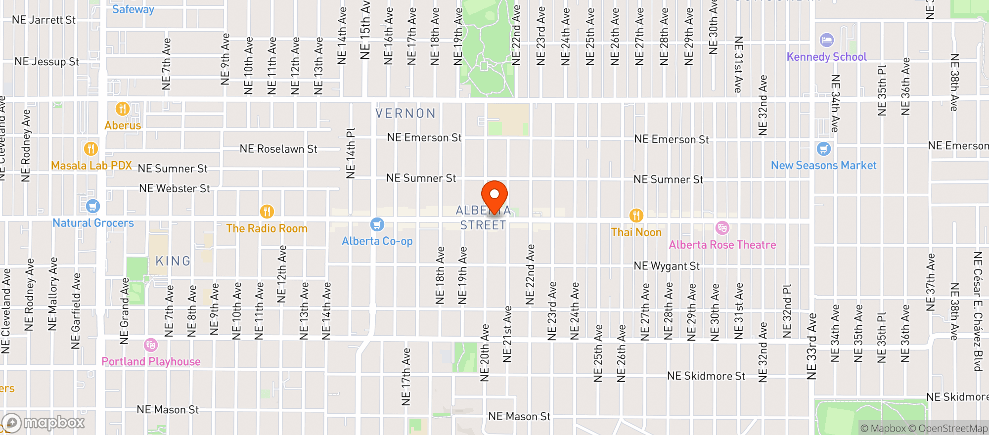 Map showing Via Chicago