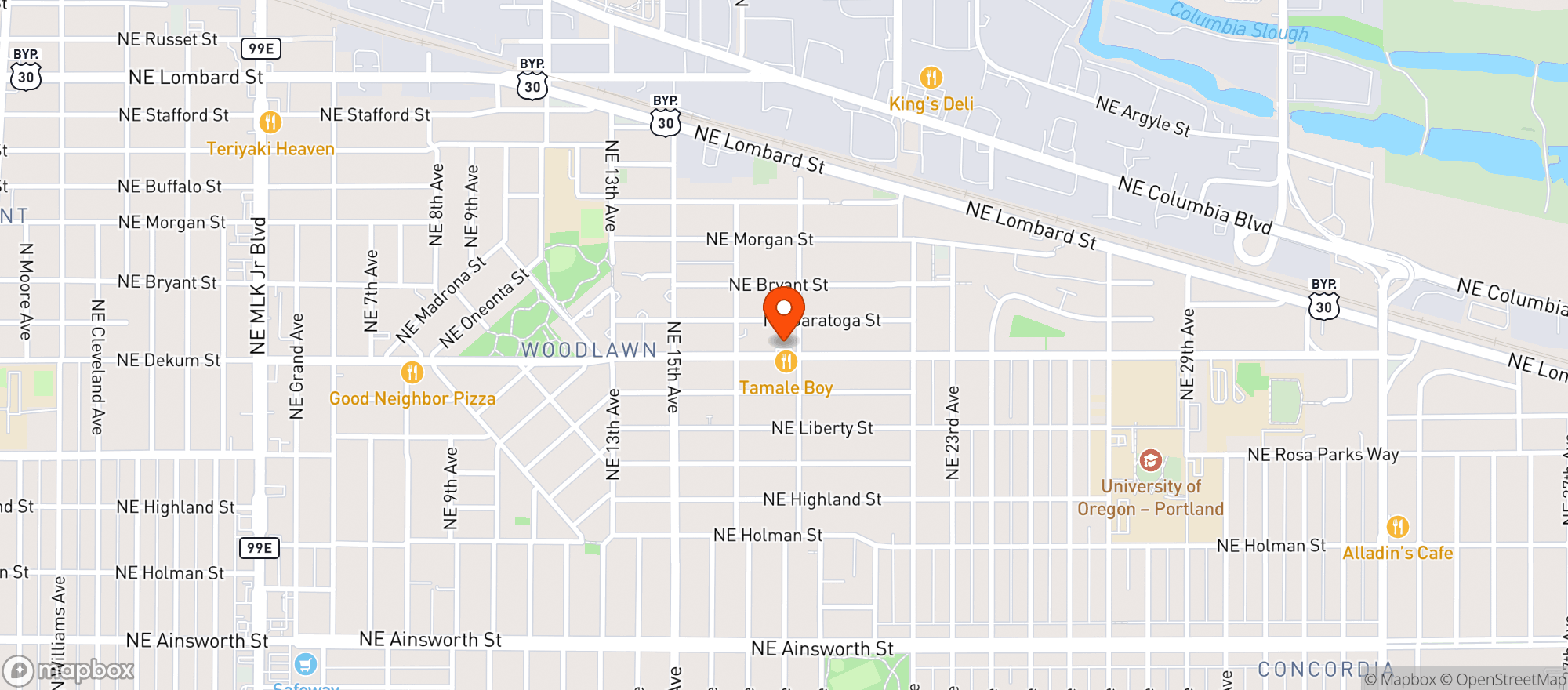 Map showing Potland
