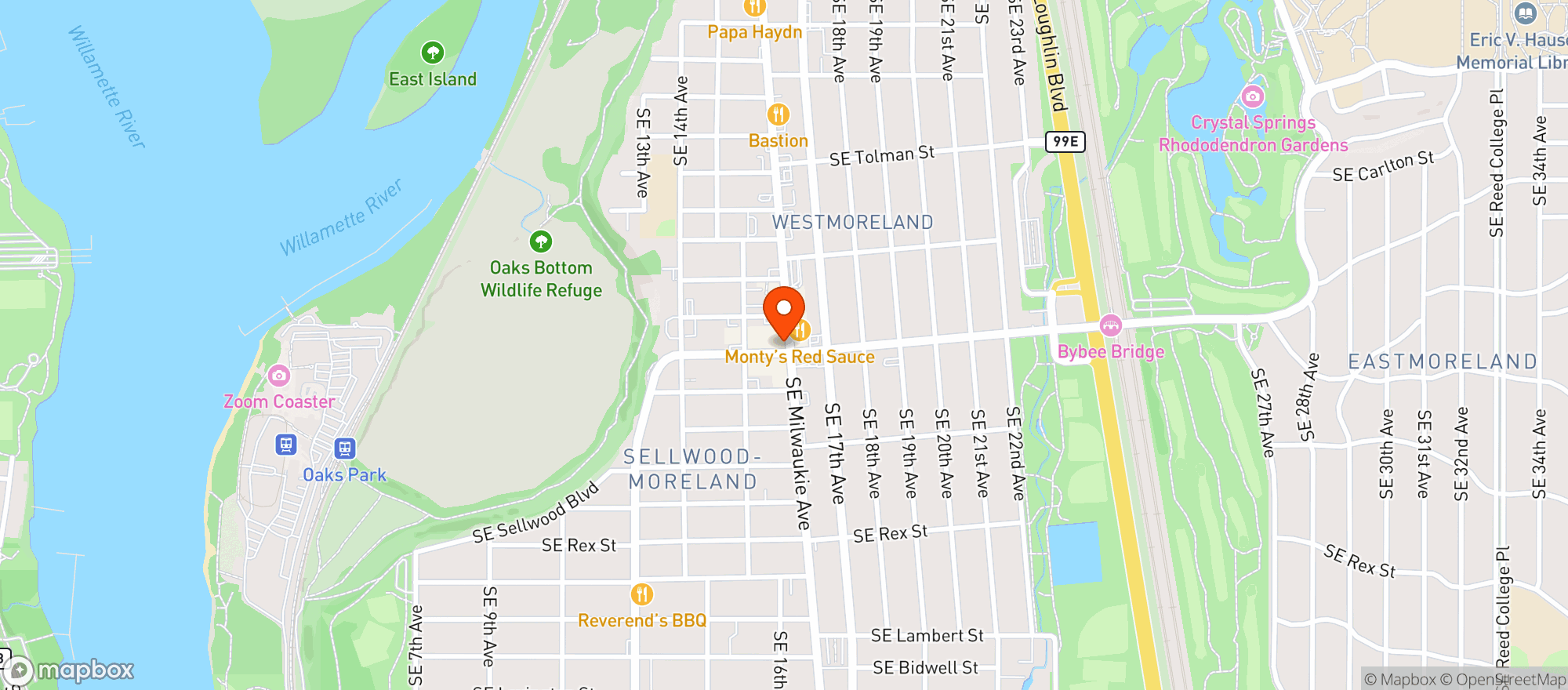 Map showing Kay's Bar