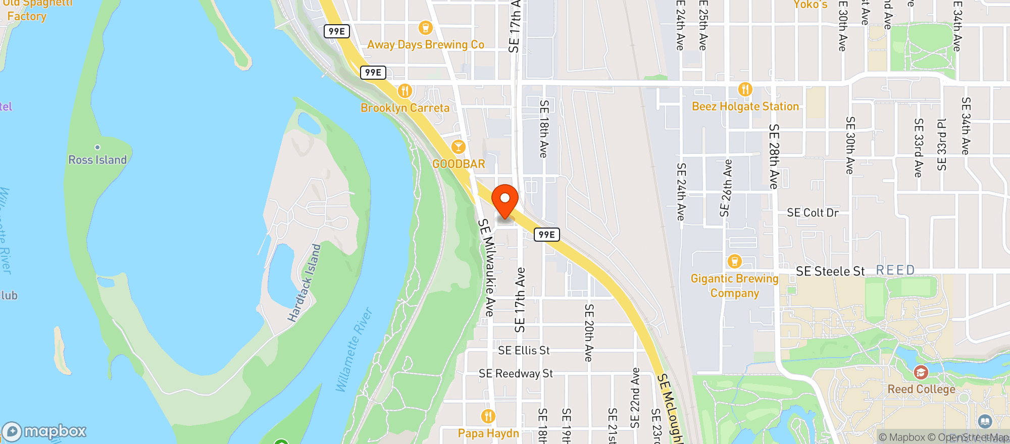 Map showing Broadway Cannabis Market