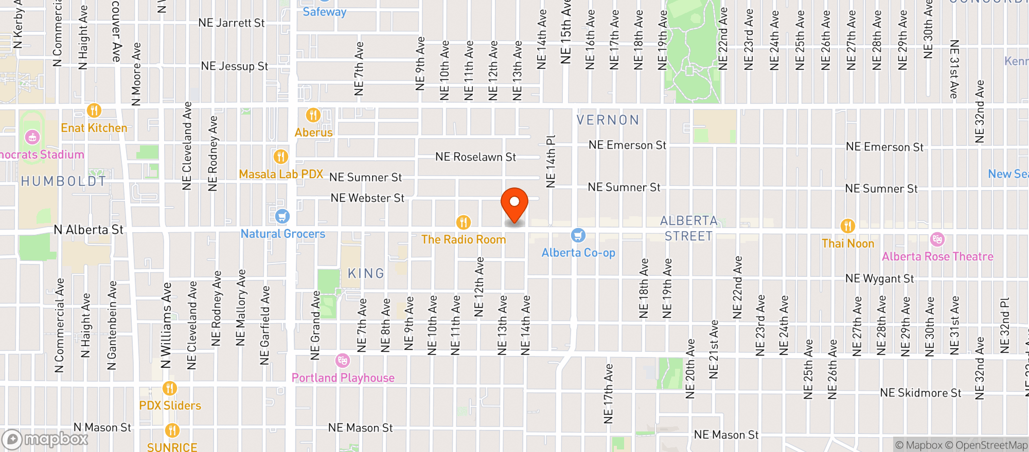Map showing Electric Lettuce Cedar Hills/marlow