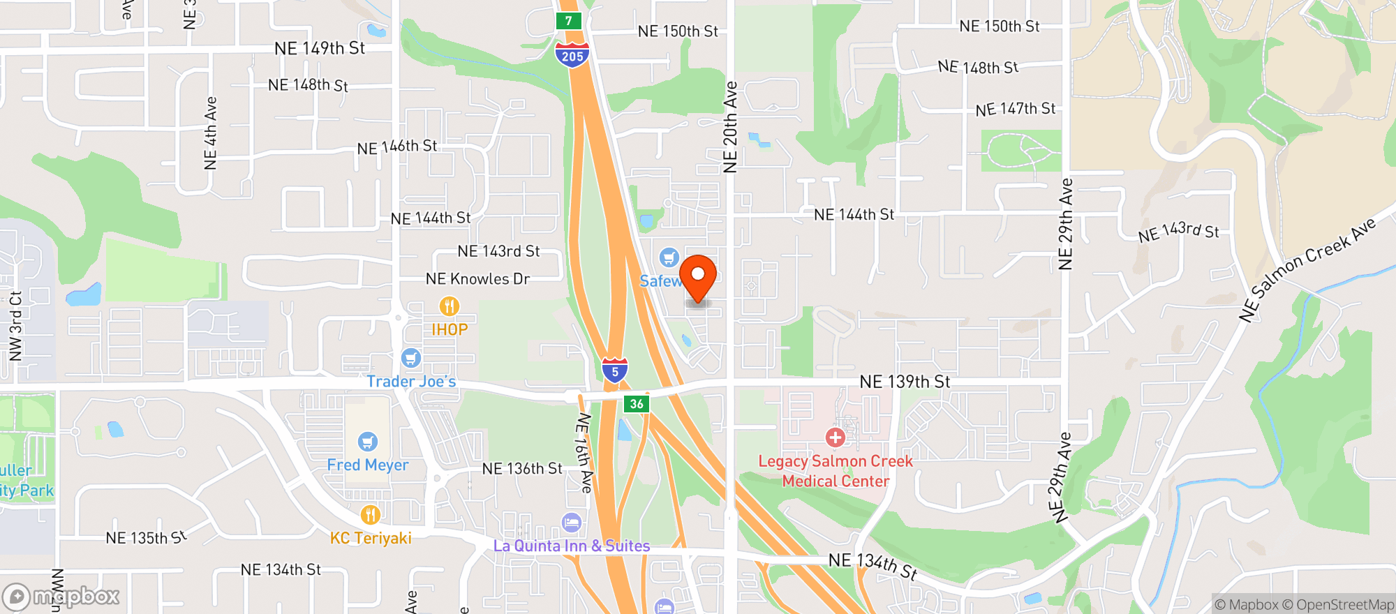 Map showing Albertsons #0580 Salmncrk