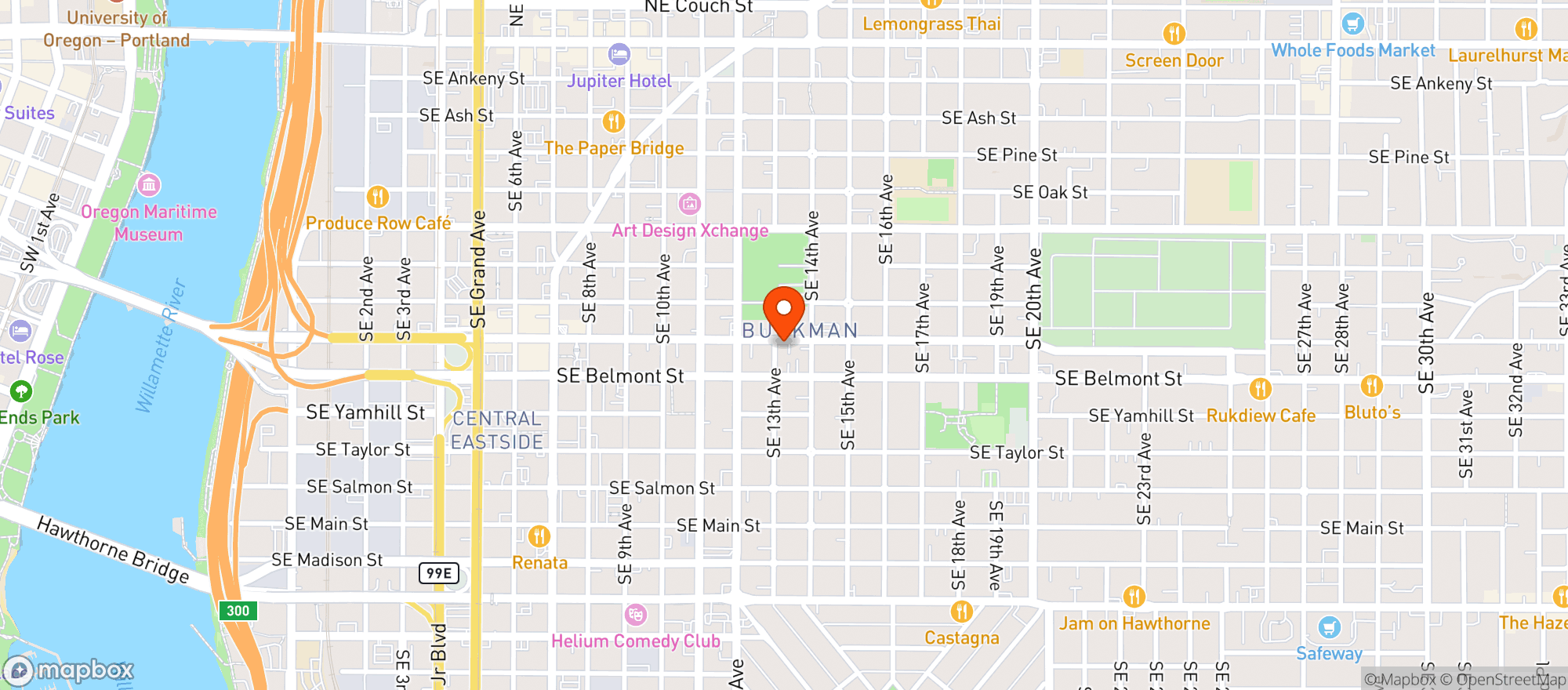 Map showing Cult Classics