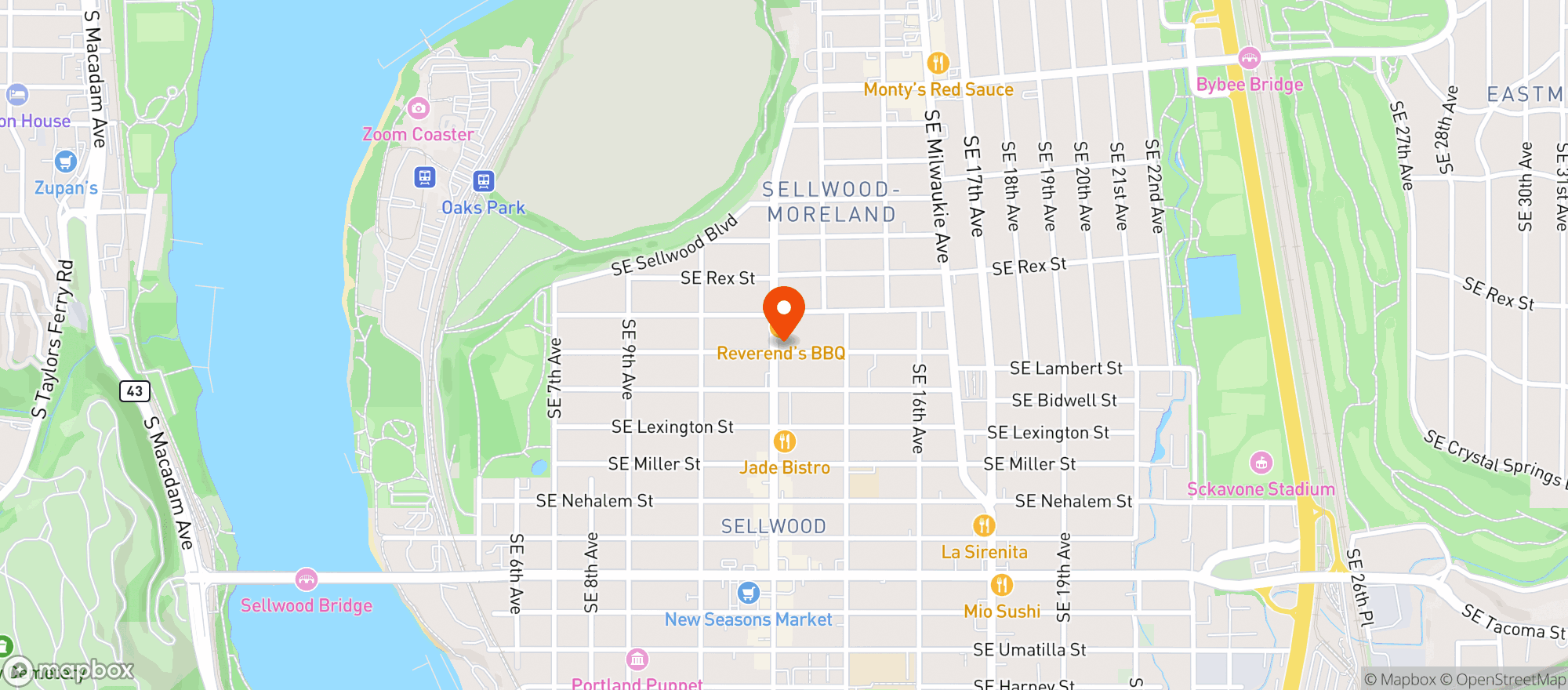 Map showing A Cena Ristorante