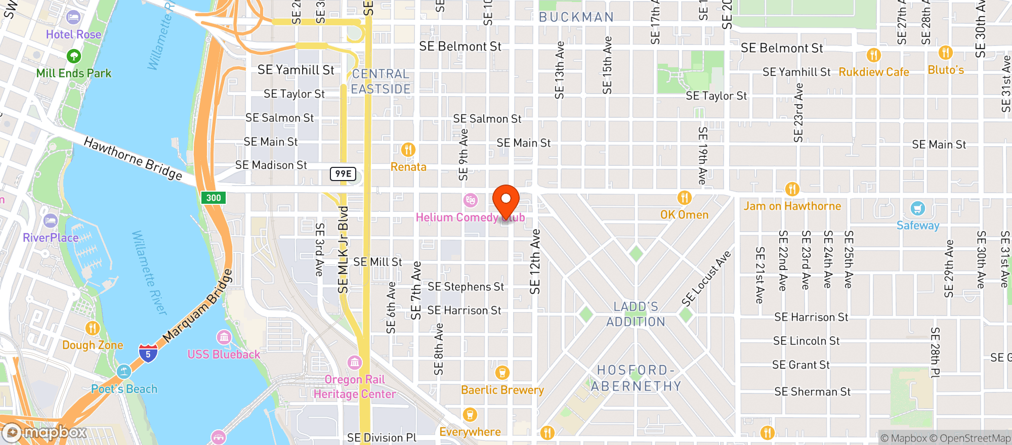 Map showing 11th Ave Liquor
