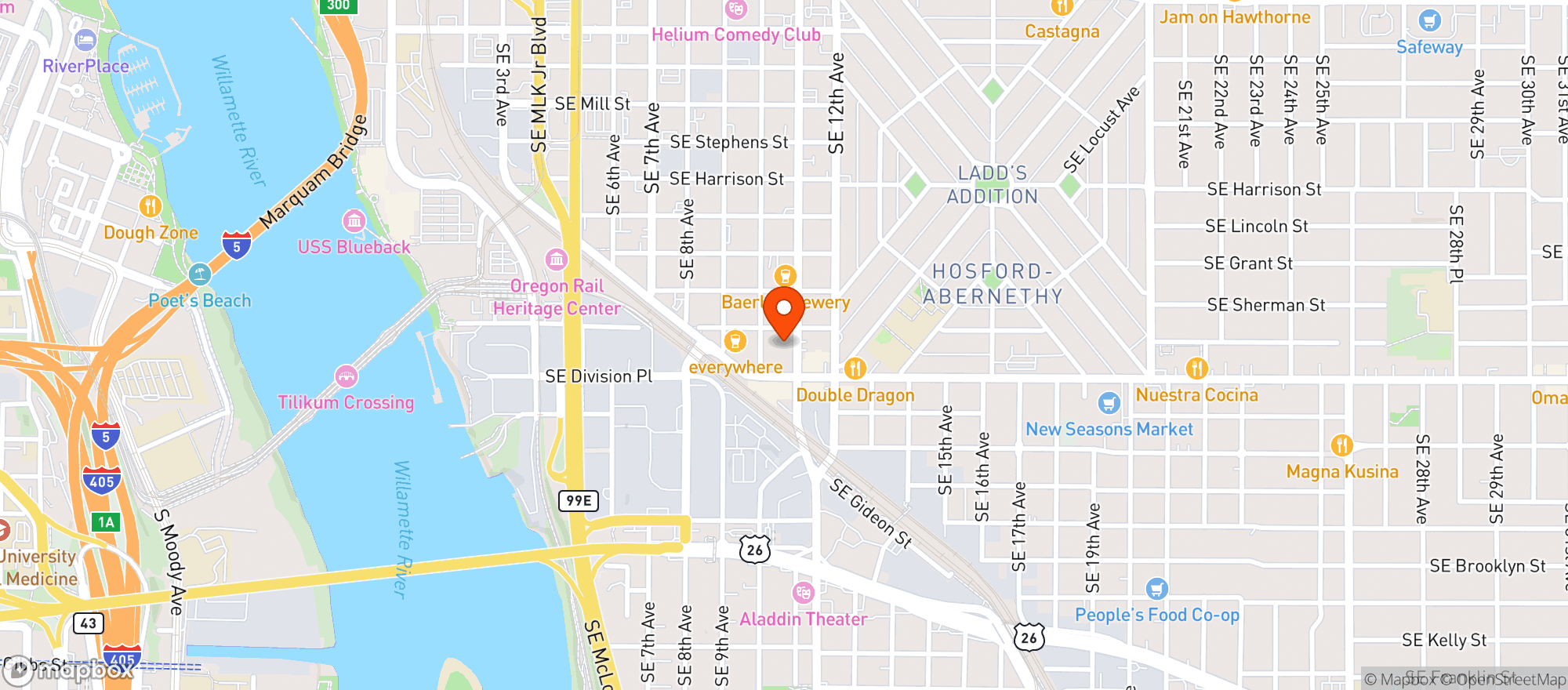 Map showing The Beer Mongers