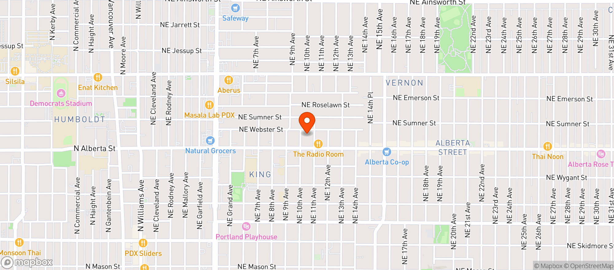 Map showing Bye and Bye
