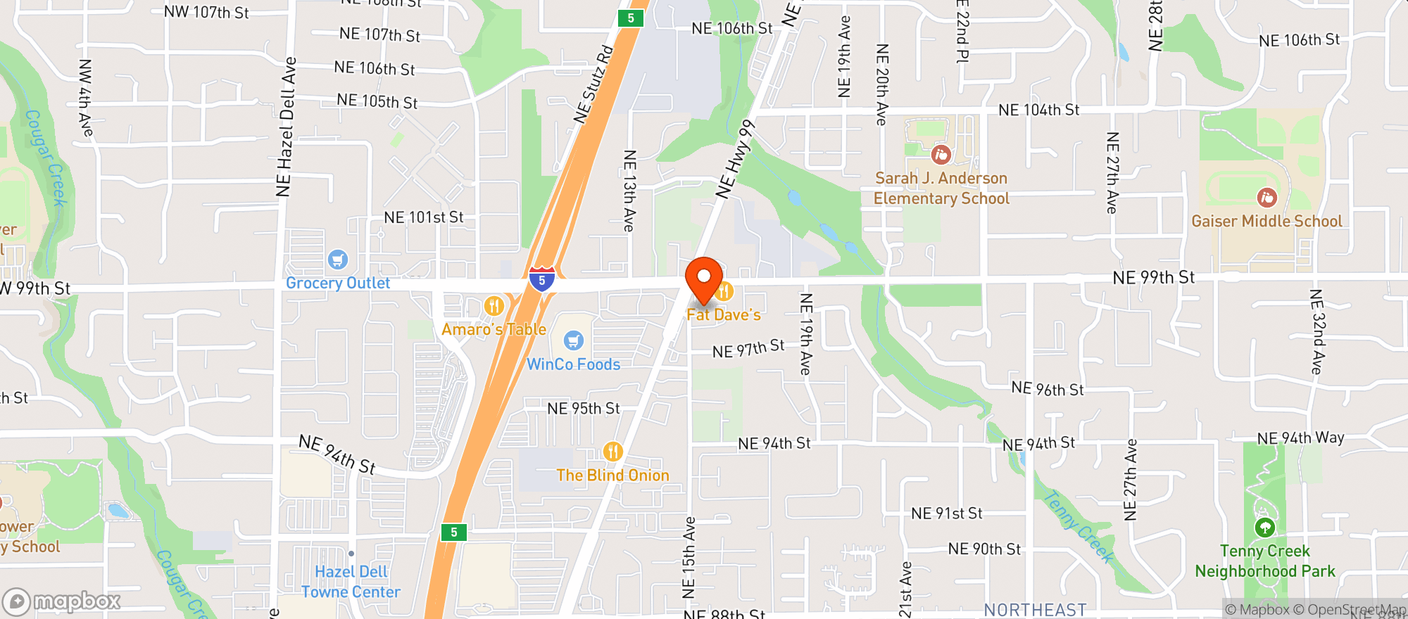 Map showing Brothers Cascadia Brewing
