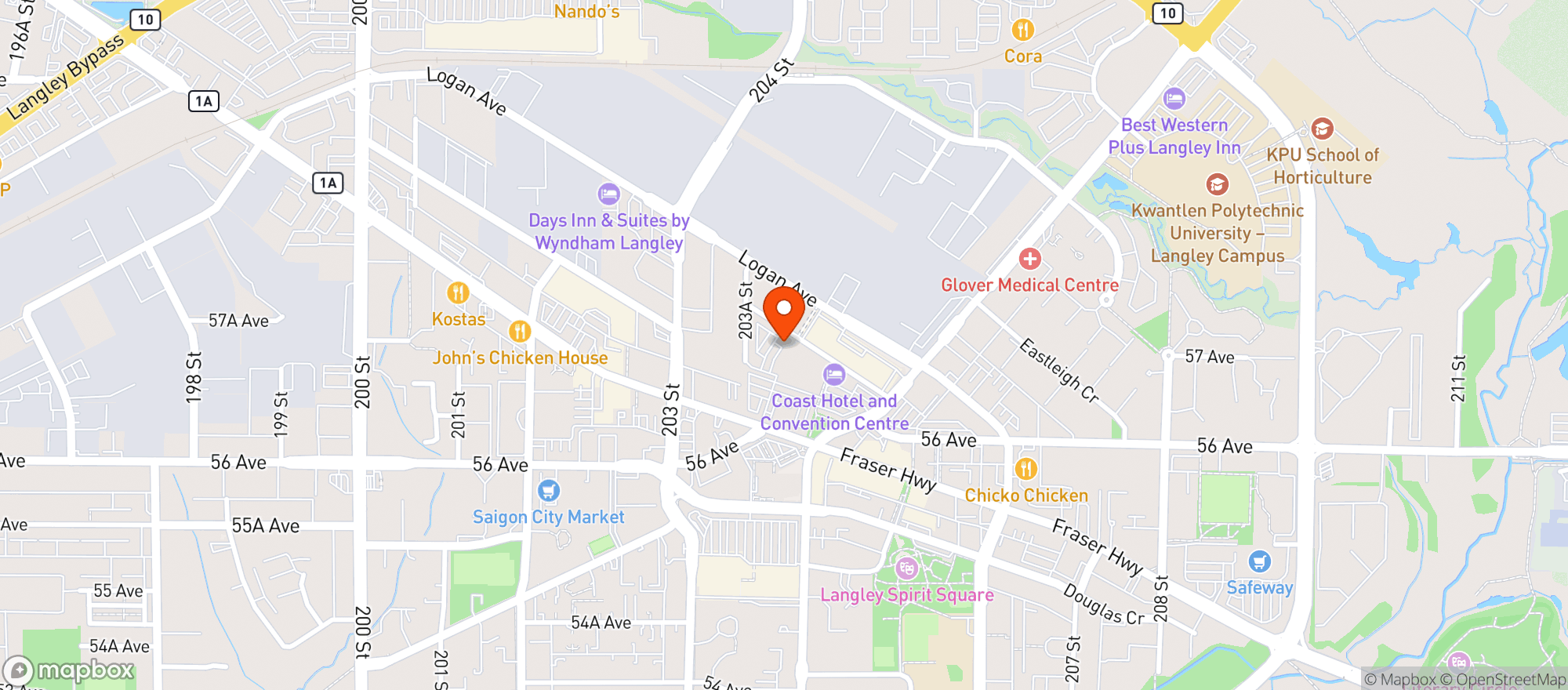 Map showing Match Eatery & Public House