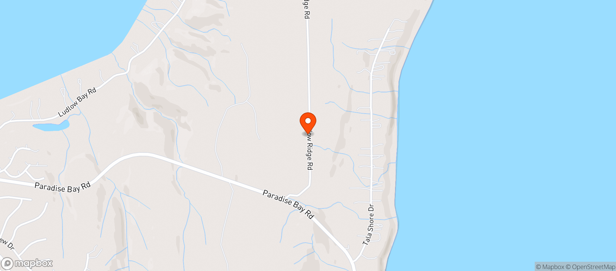 Map showing Heron Beach Inn