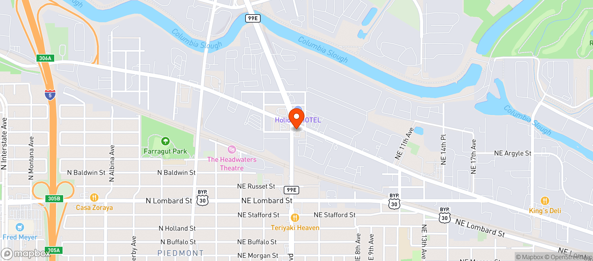 Map showing Us Market 800