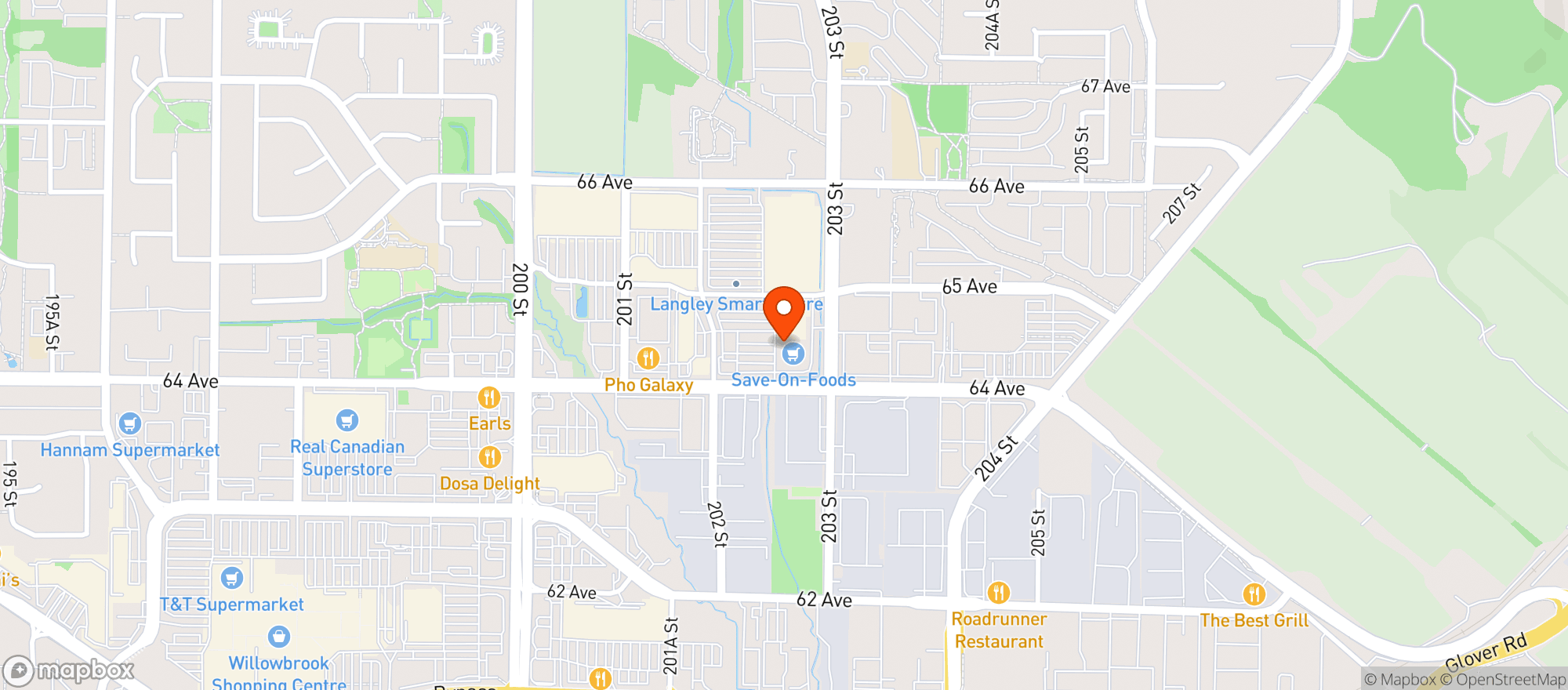 Map showing Save-On-Foods