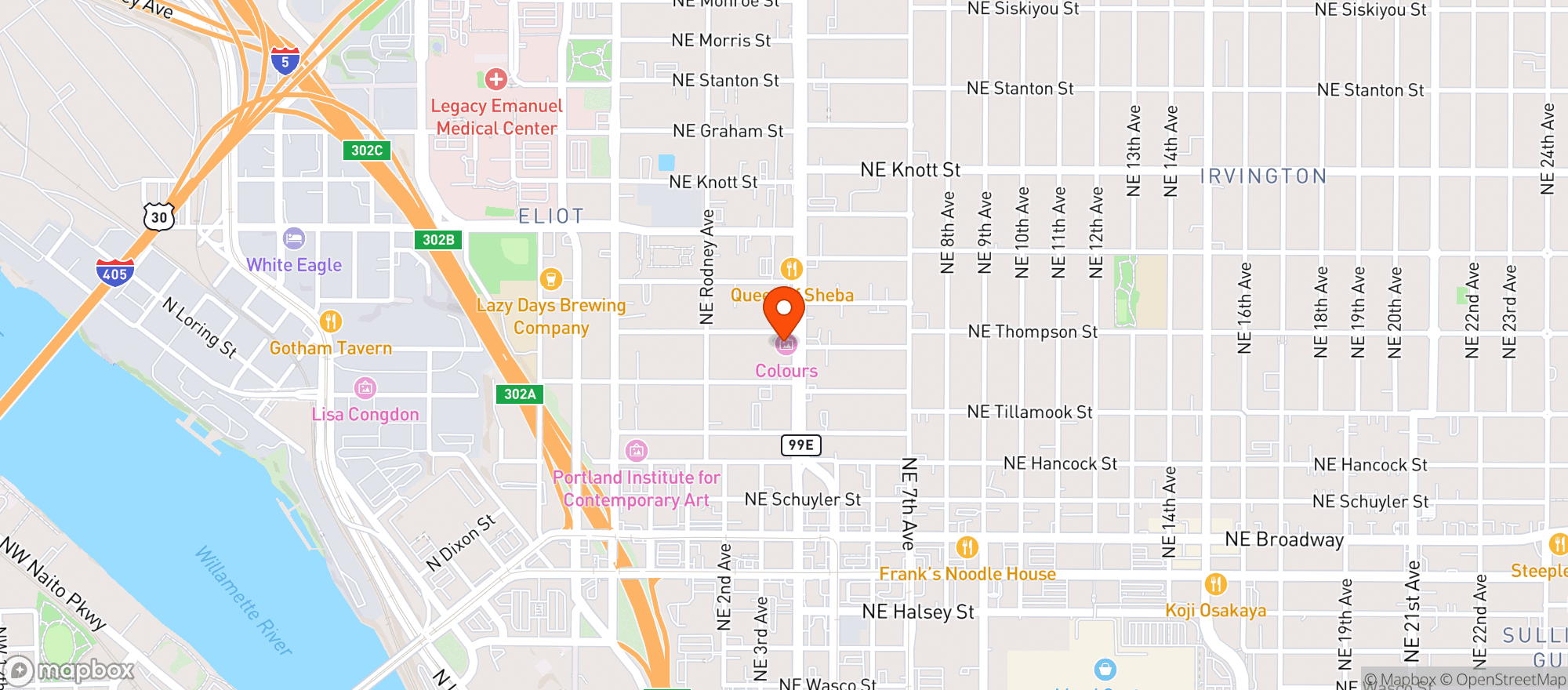 Map showing Lemonnade Milwaukie Inc