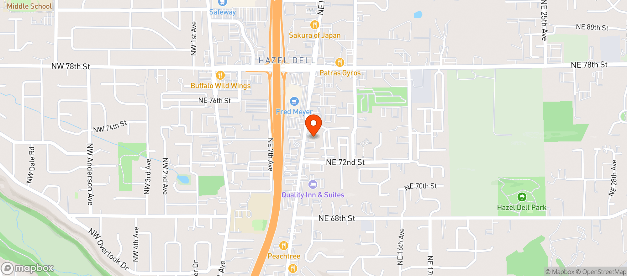 Map showing Mary Jane’s House of Glass - Hwy 99