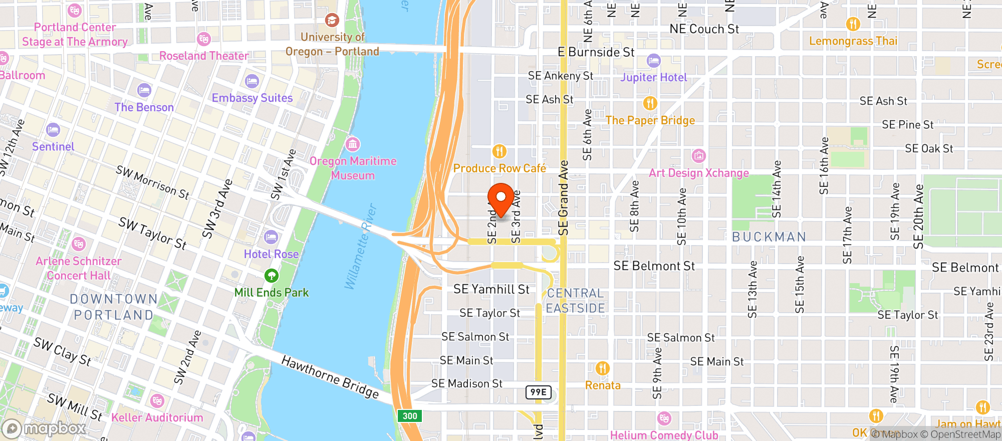 Map showing Kabinett Pdx