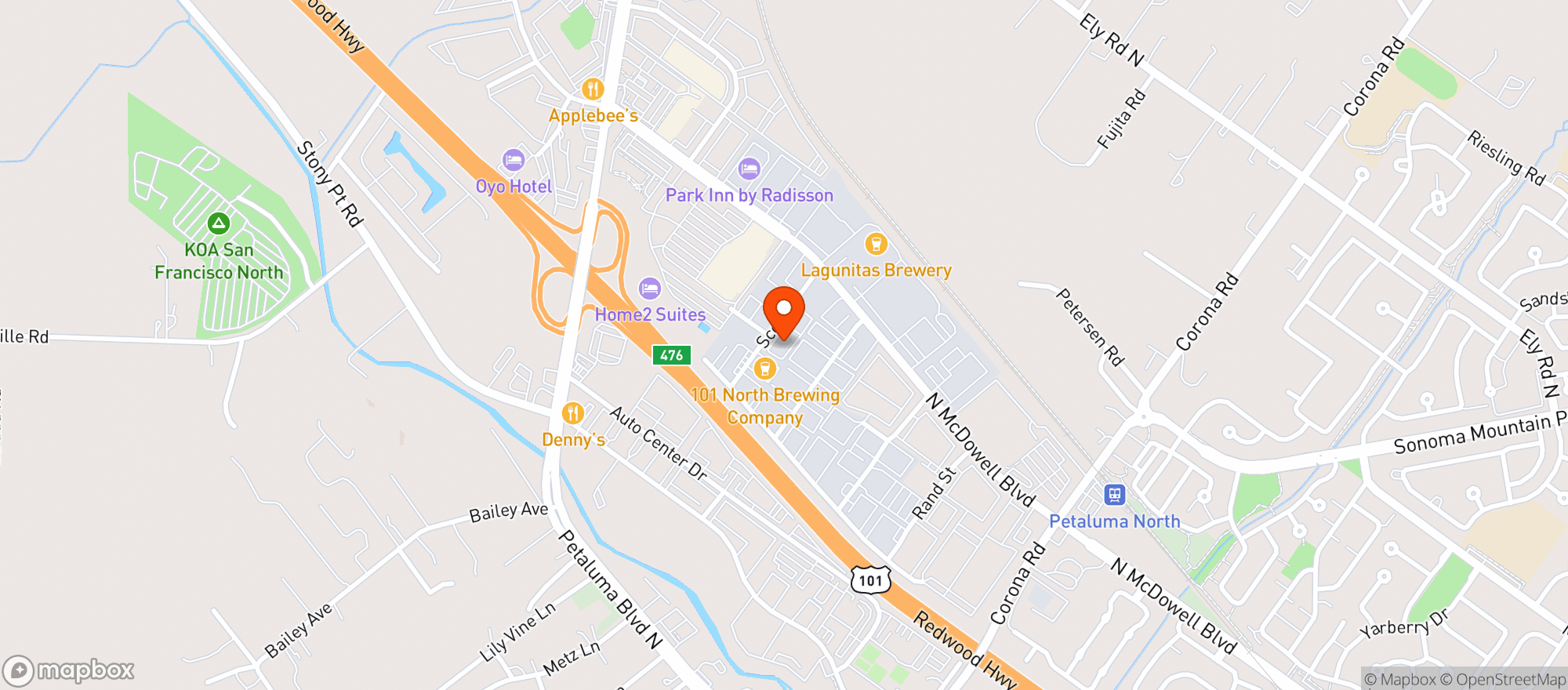 Map showing Griffo Distillery