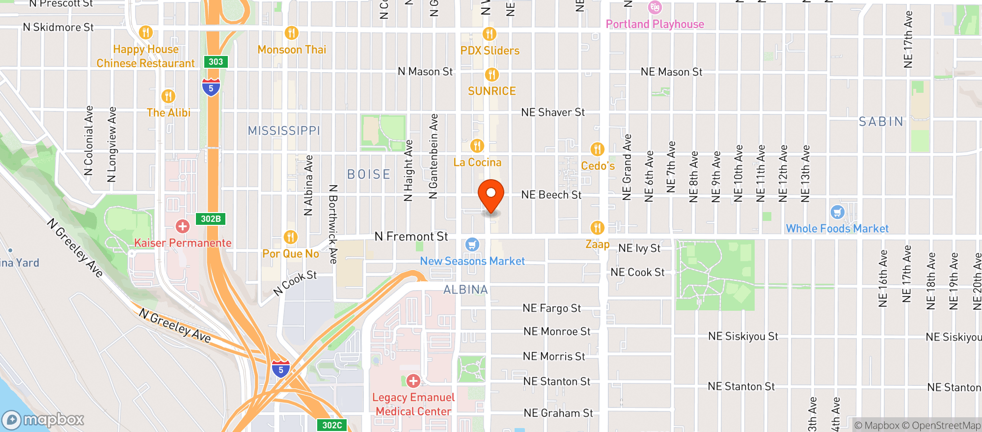 Map showing Ale Fire