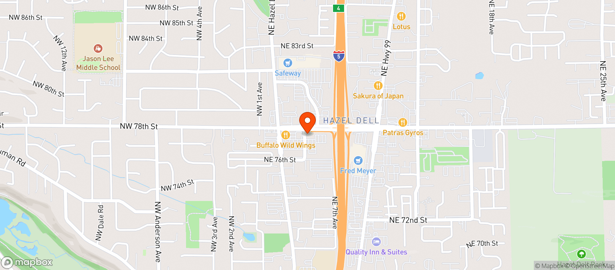Map showing Gnc