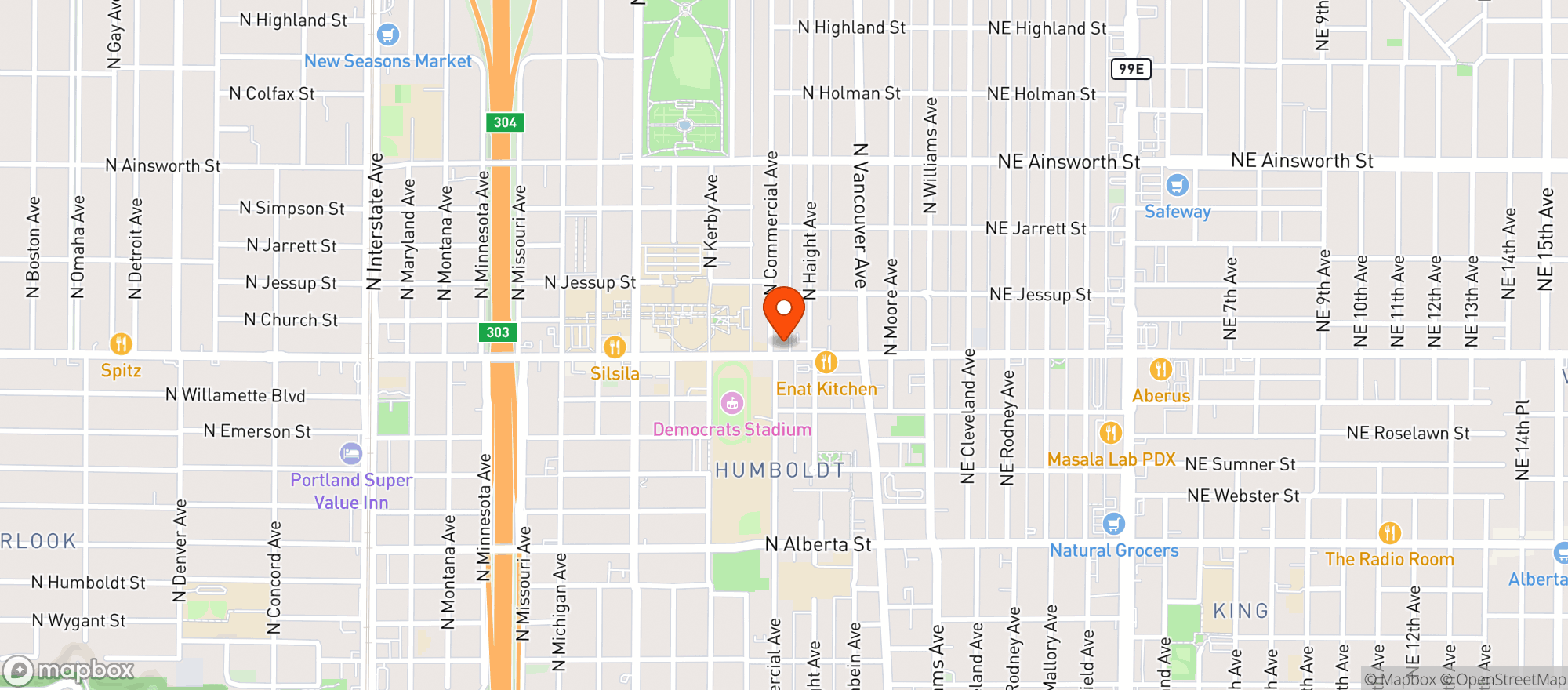 Map showing The Florida Room