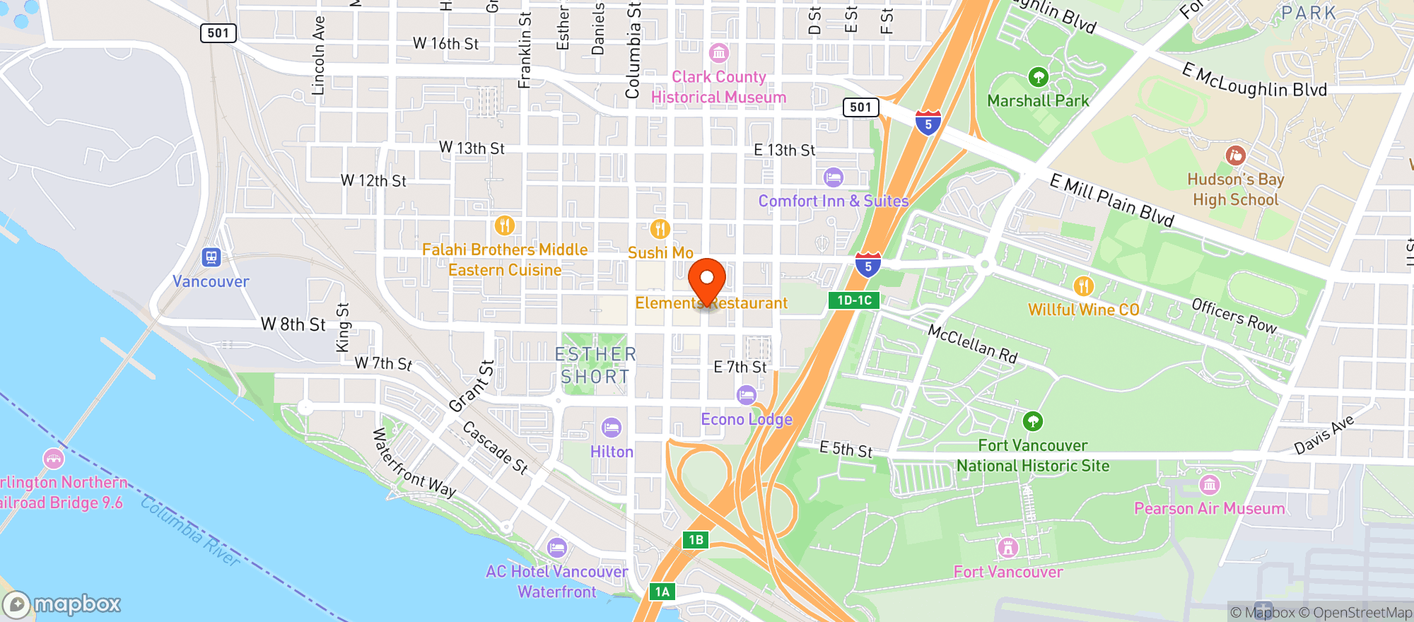 Map showing Donnells