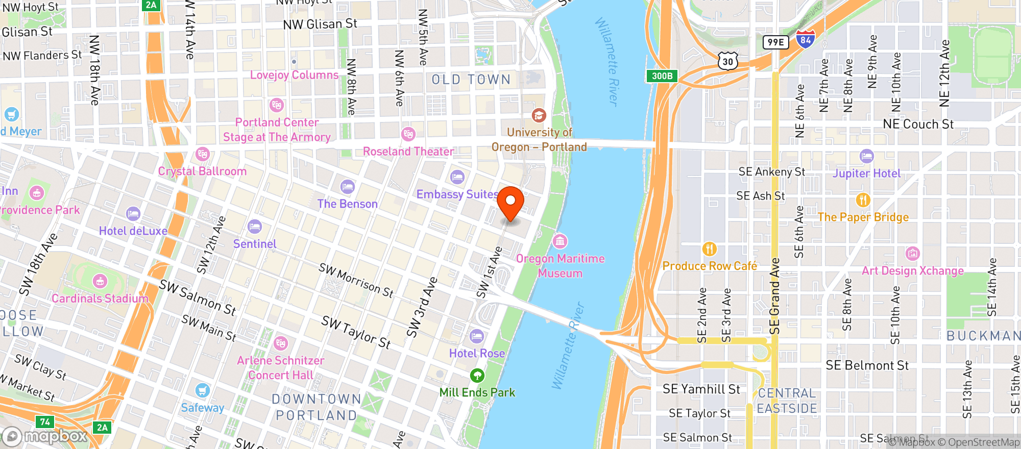 Map showing Speedy Janes