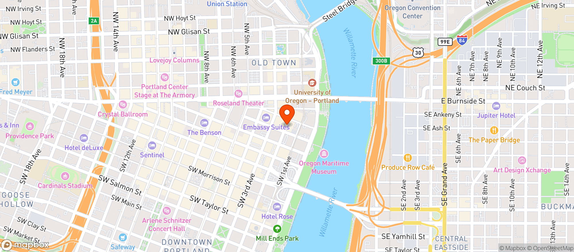 Map showing Black Cat