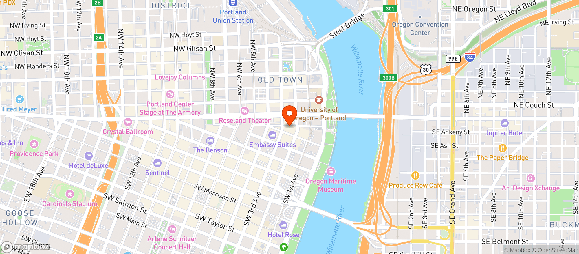 Map showing Dan And Louis Oyster Bar